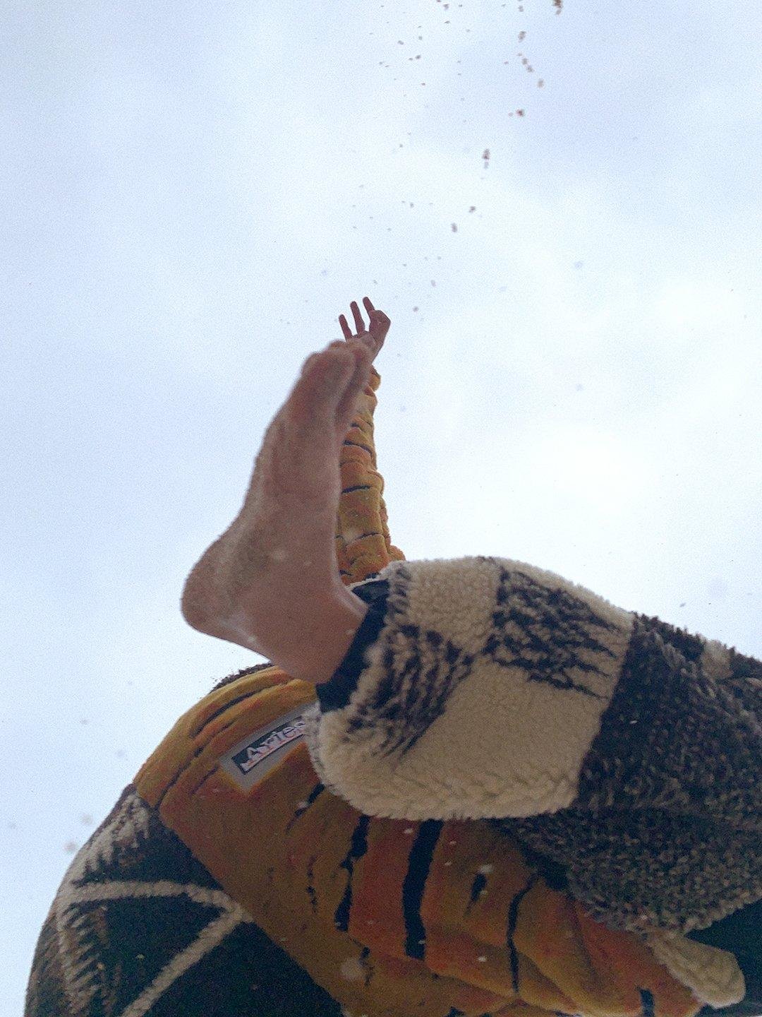 Close up of a jump on the sand for Visual Installment 8