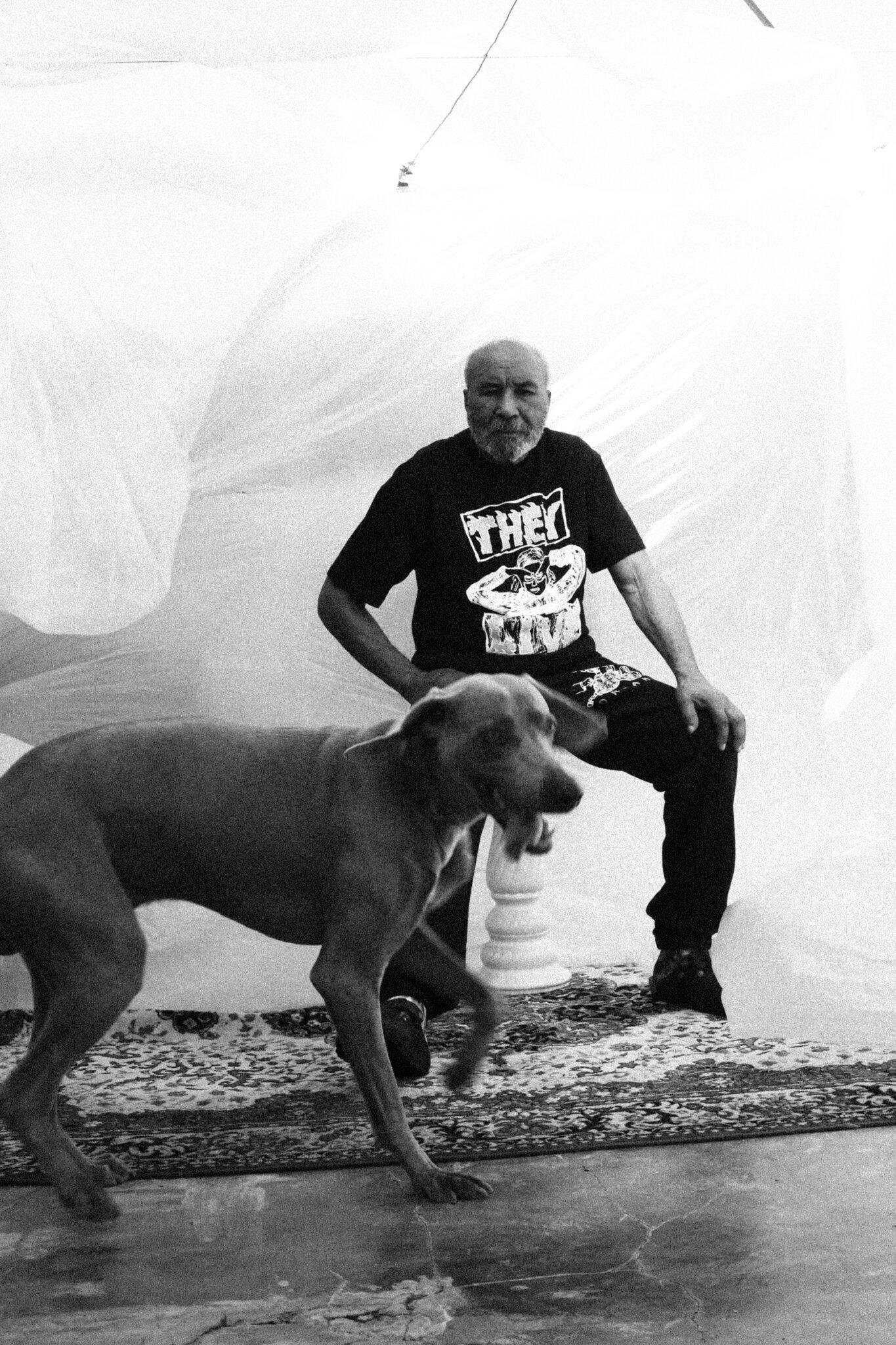 Man and a dog for the Visual Installment 6 featuring Konka.
