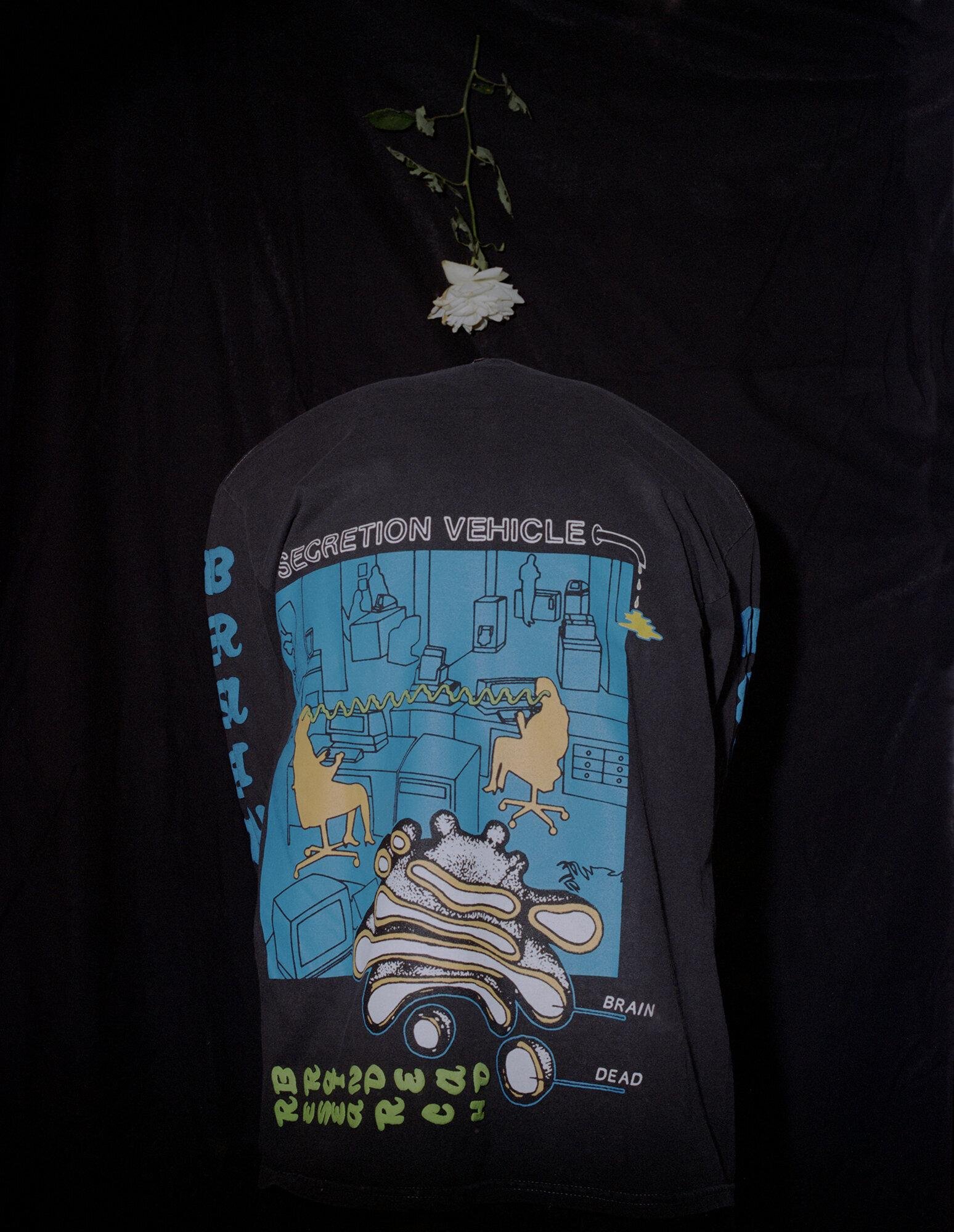 A back of a sweatshirt for Visual Instalment 1.