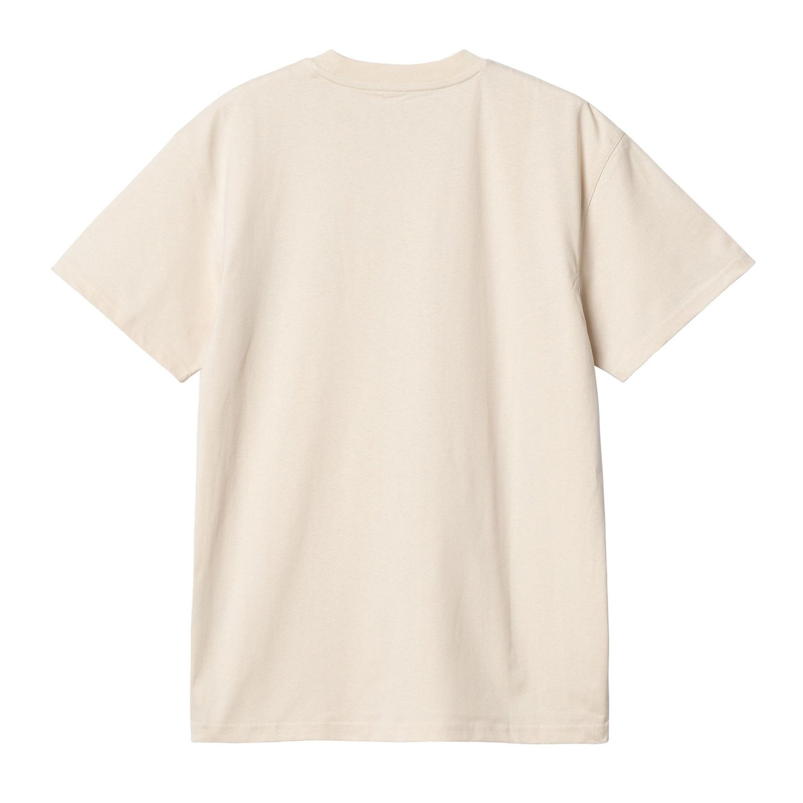 Carhartt WIP S/S American Script T-Shirt Natural back view in a white background