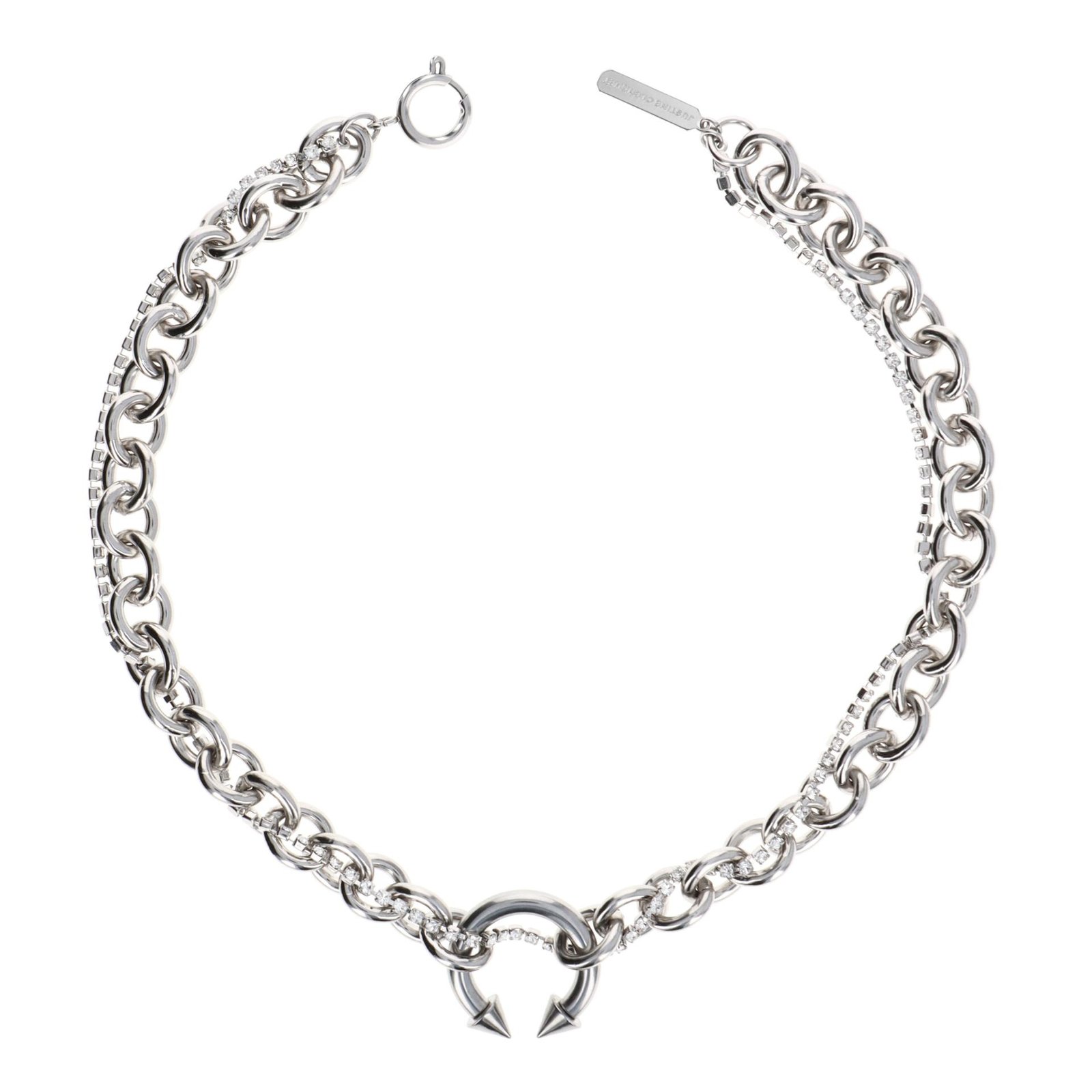 Justine Clenquet Gale Necklace over a white background.