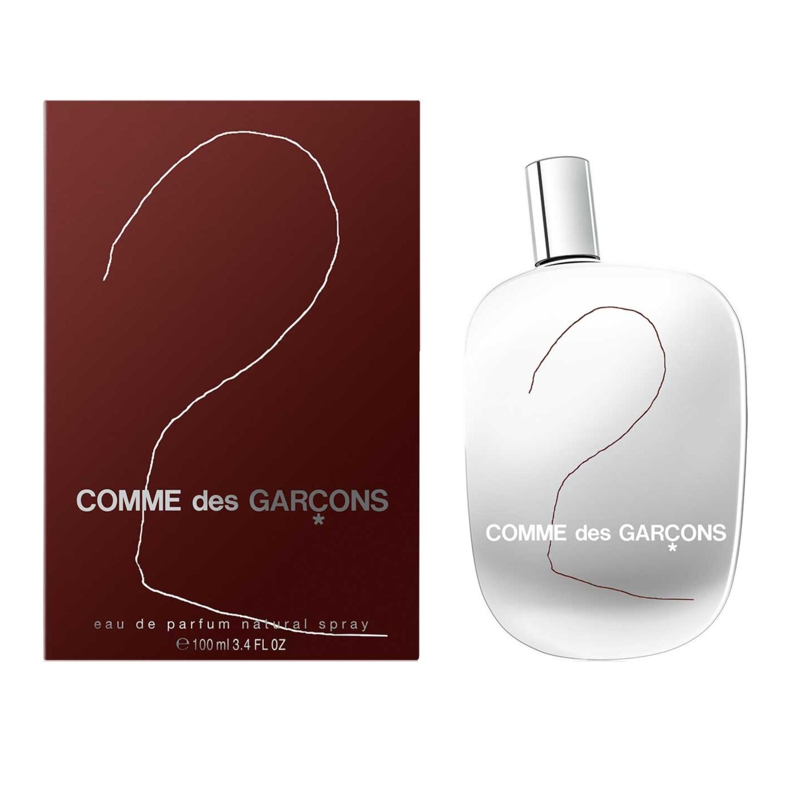 Comme des Garçons Parfums CDG 2 flask and box.