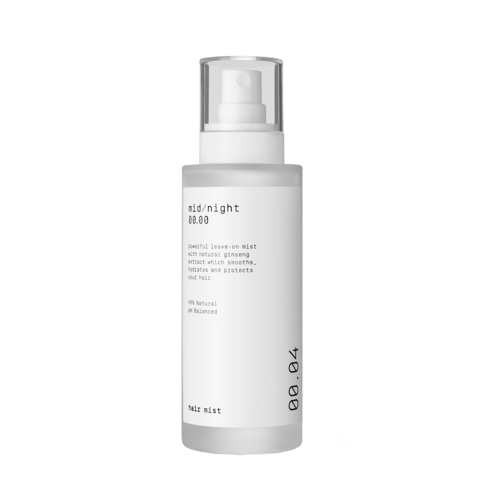 Midnight 00.00 Hair Mist 00.04 bottle.