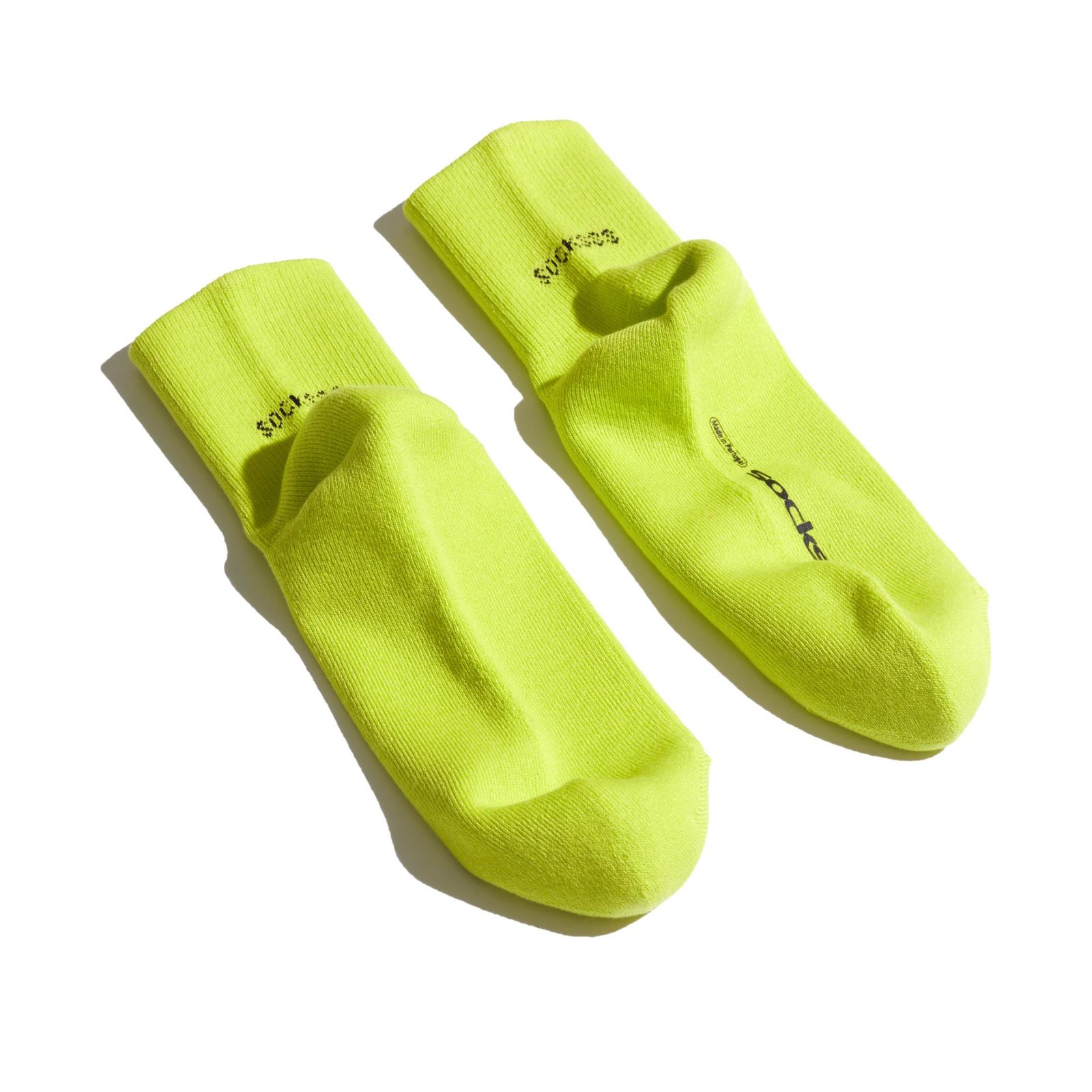 A pair of SOCKSSS Acid Grape