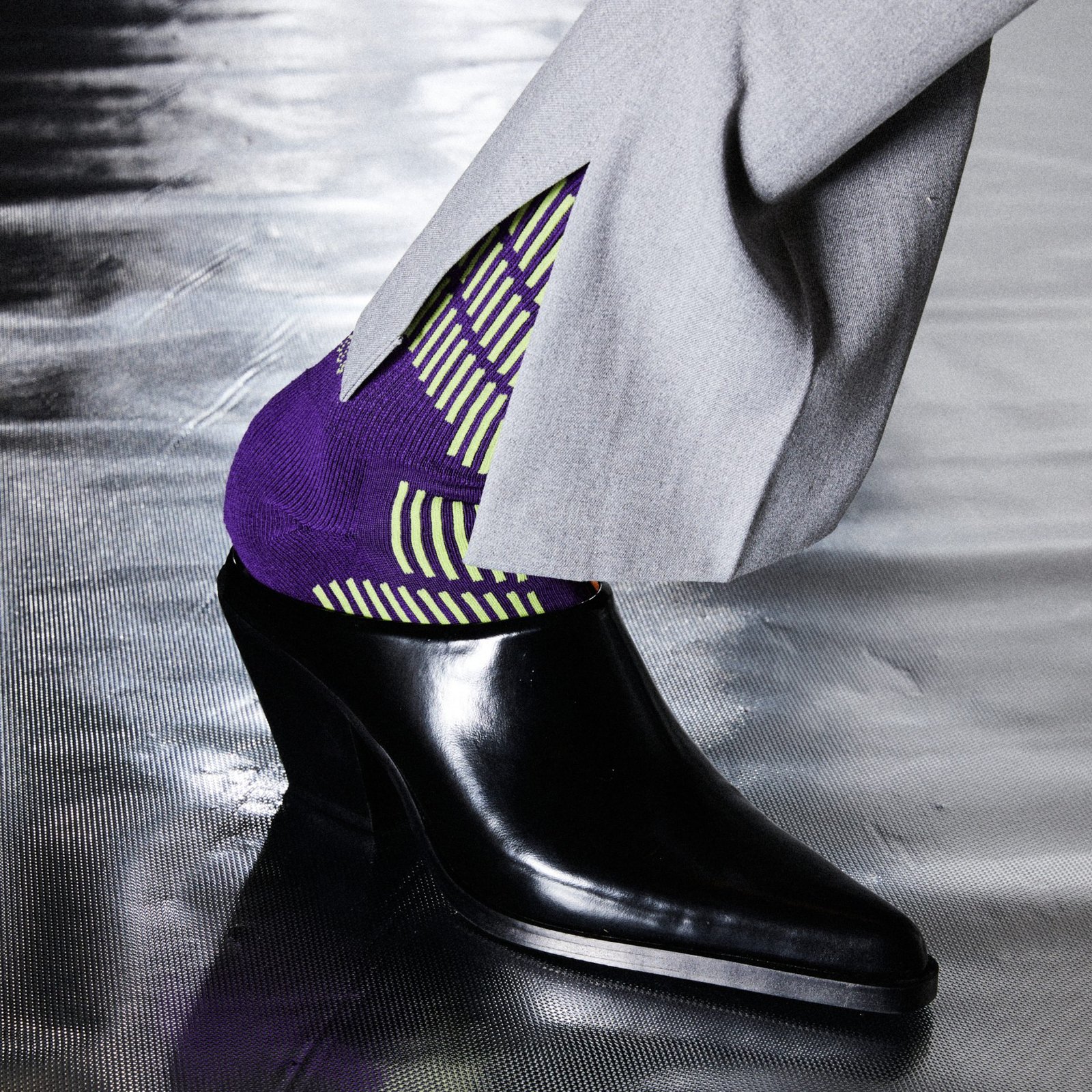 SOCKSSS Hyperspace in back-heeled mules