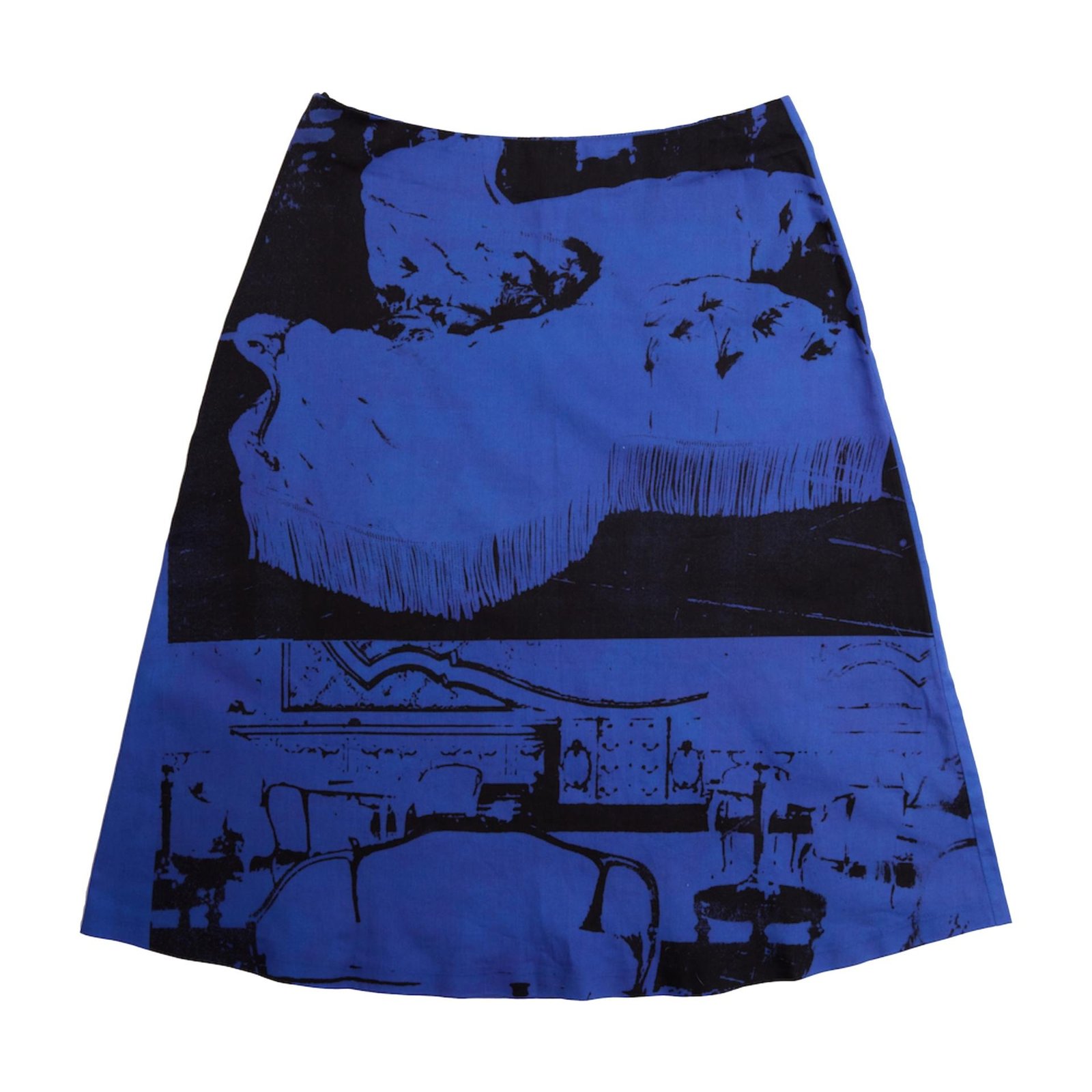 Hades Wool No Exit Skirt from the back.