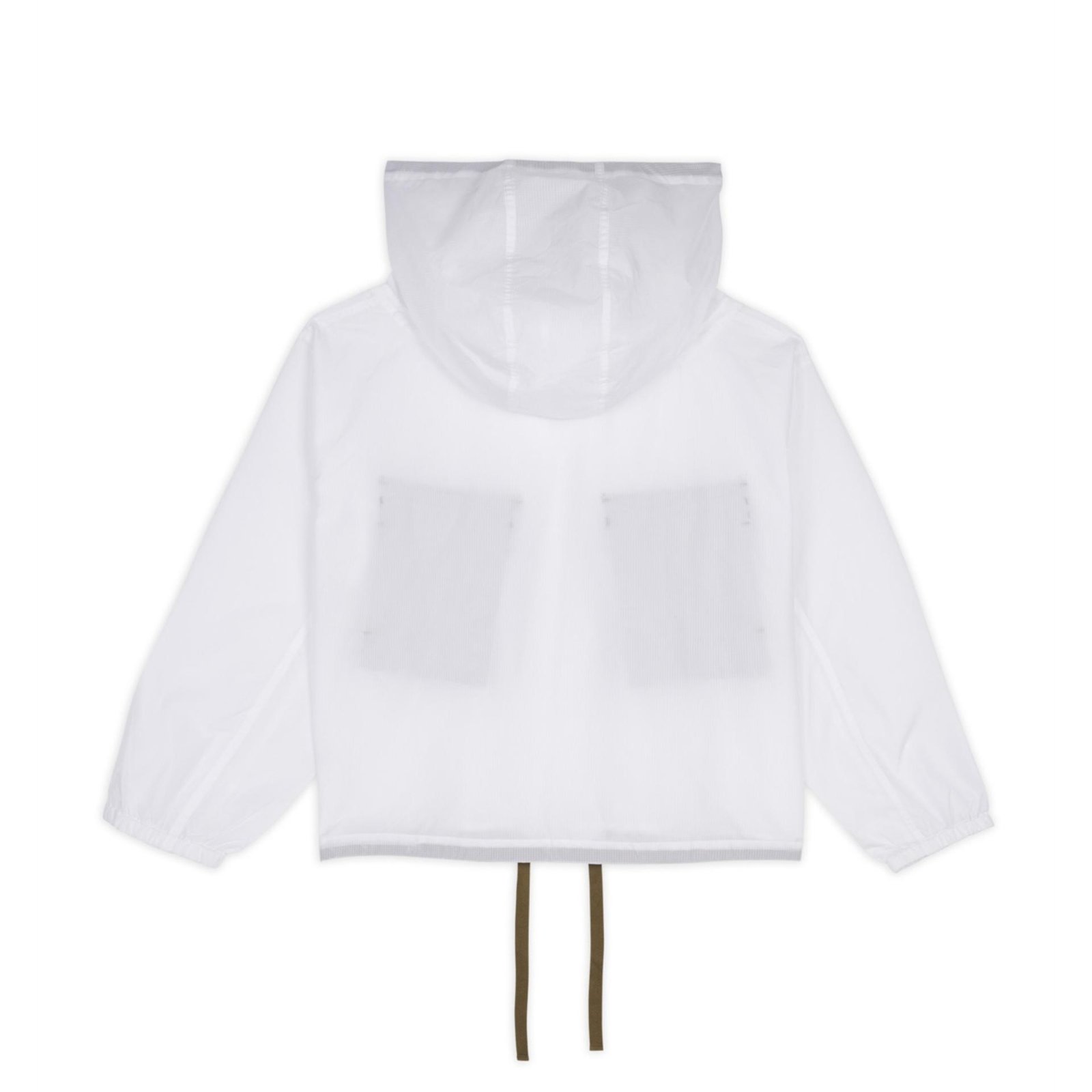 Brain Dead Translucent Military Smock Jacket from behind