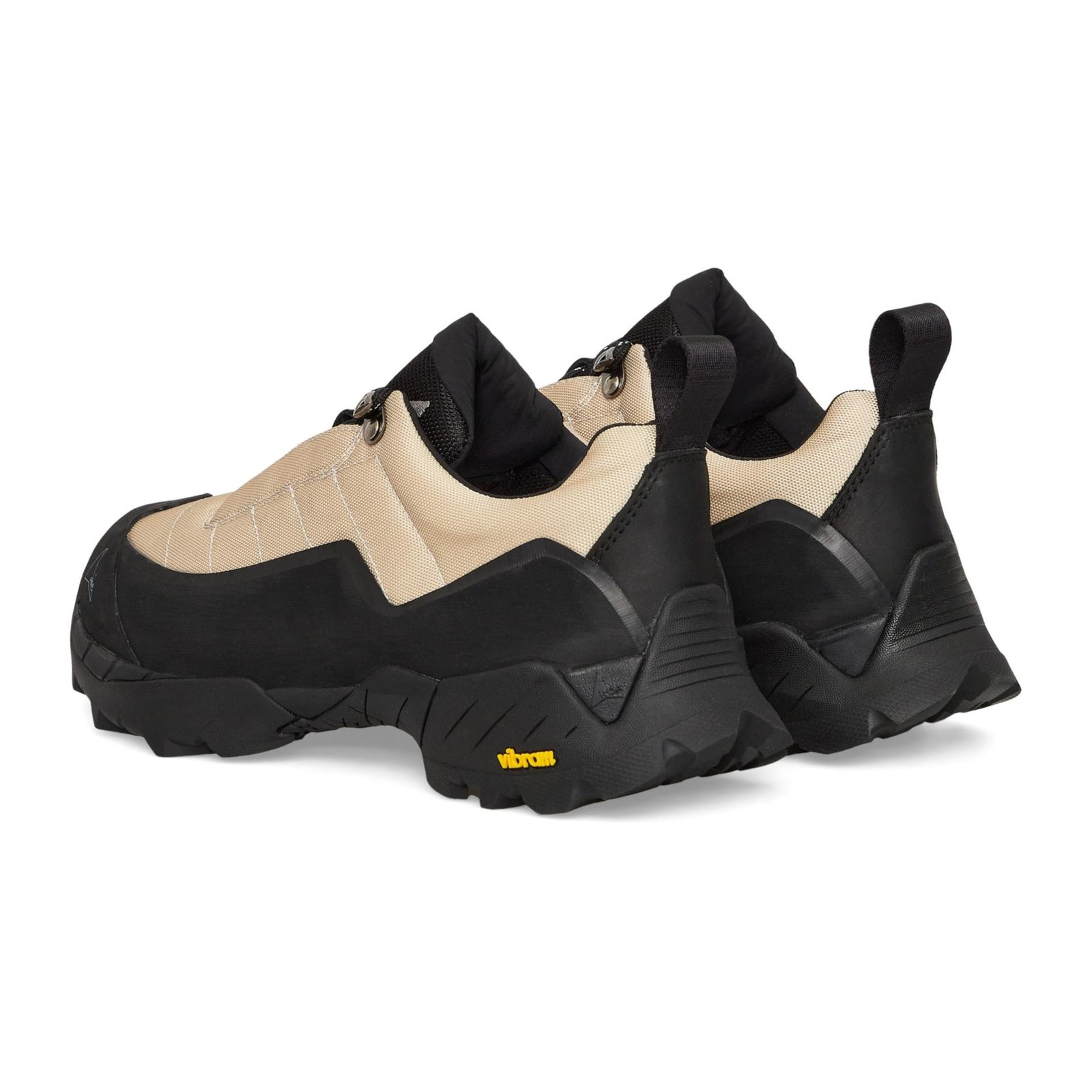 A pair of ROA Khatarina Boots in Beige from the back.