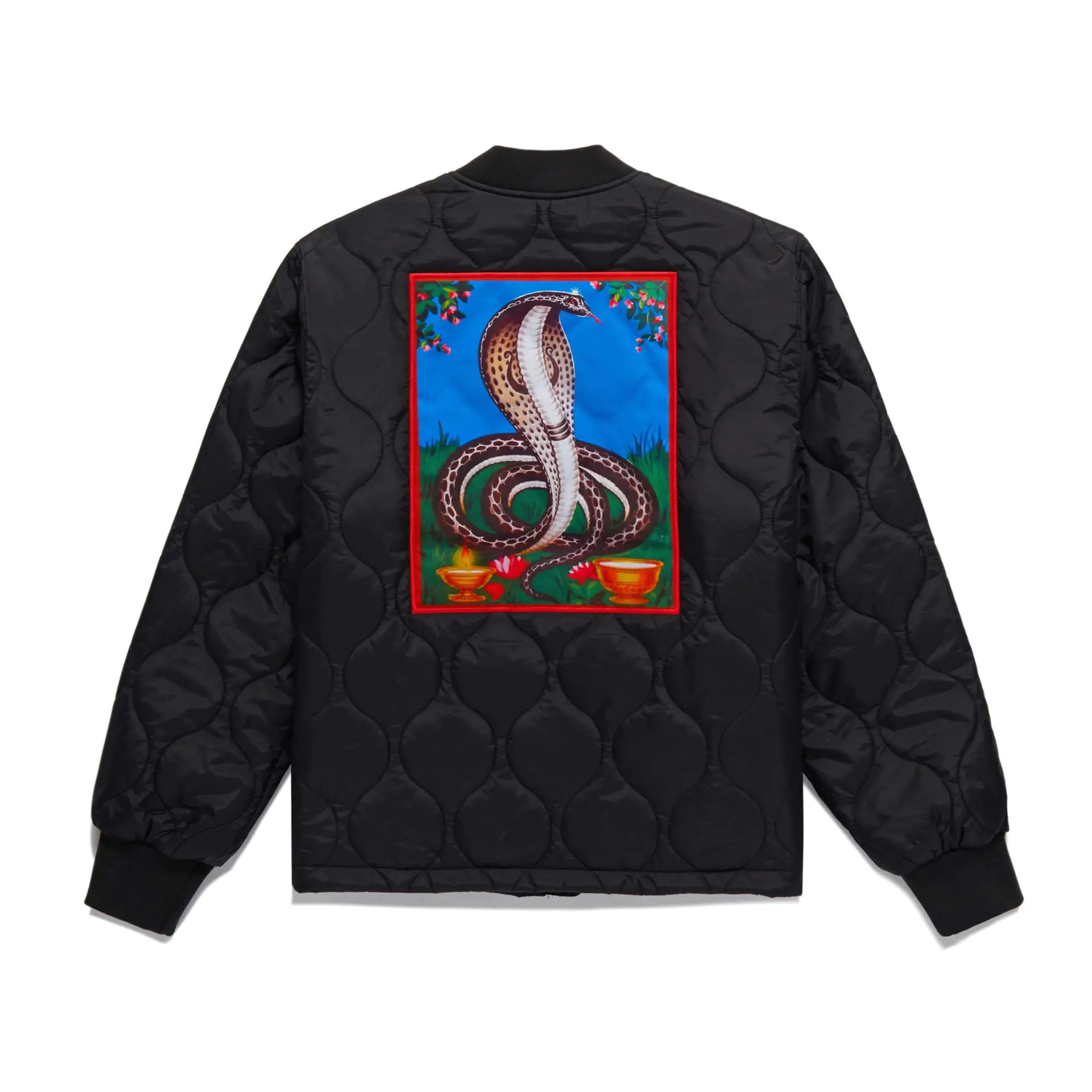 Awake NY Cobra Quilted Bomber Jacket back