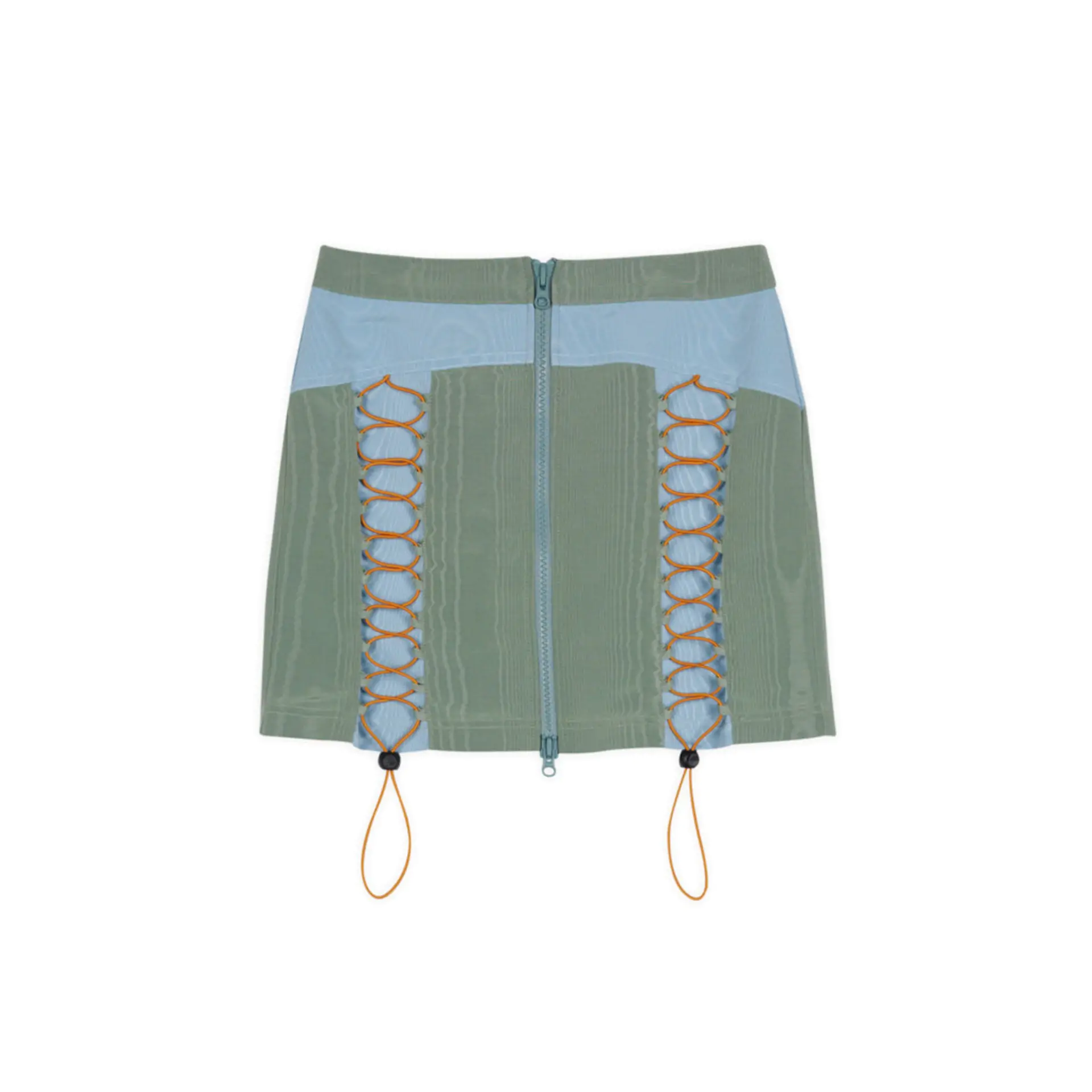 Brain Dead Bungee Zip Mini Skirt from the front