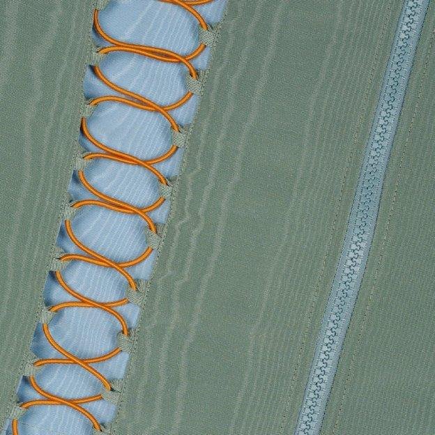 Brain Dead Bungee Zip Mini Skirt knotting detail