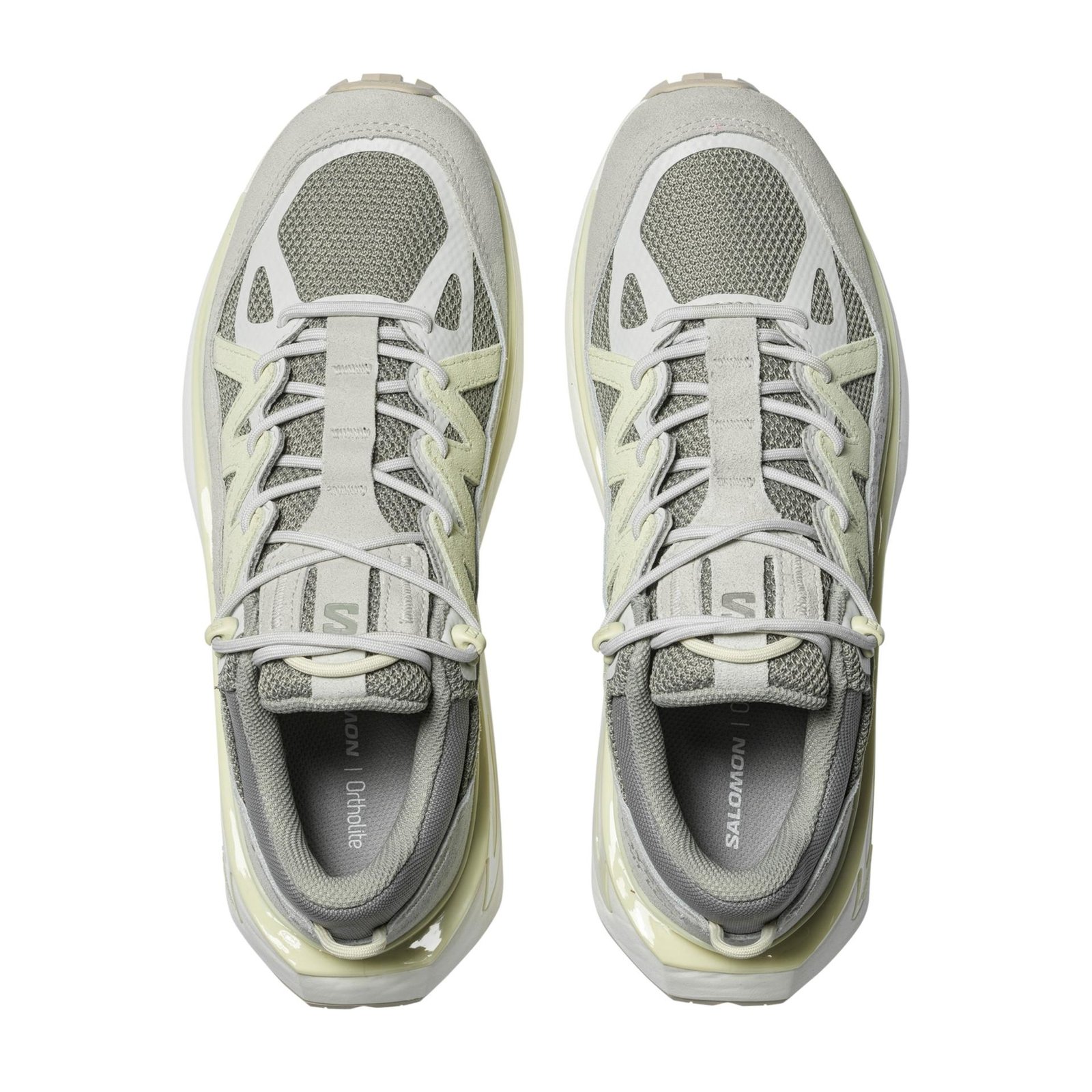 A pair of Salomon Odyssey Elmt Low from above.