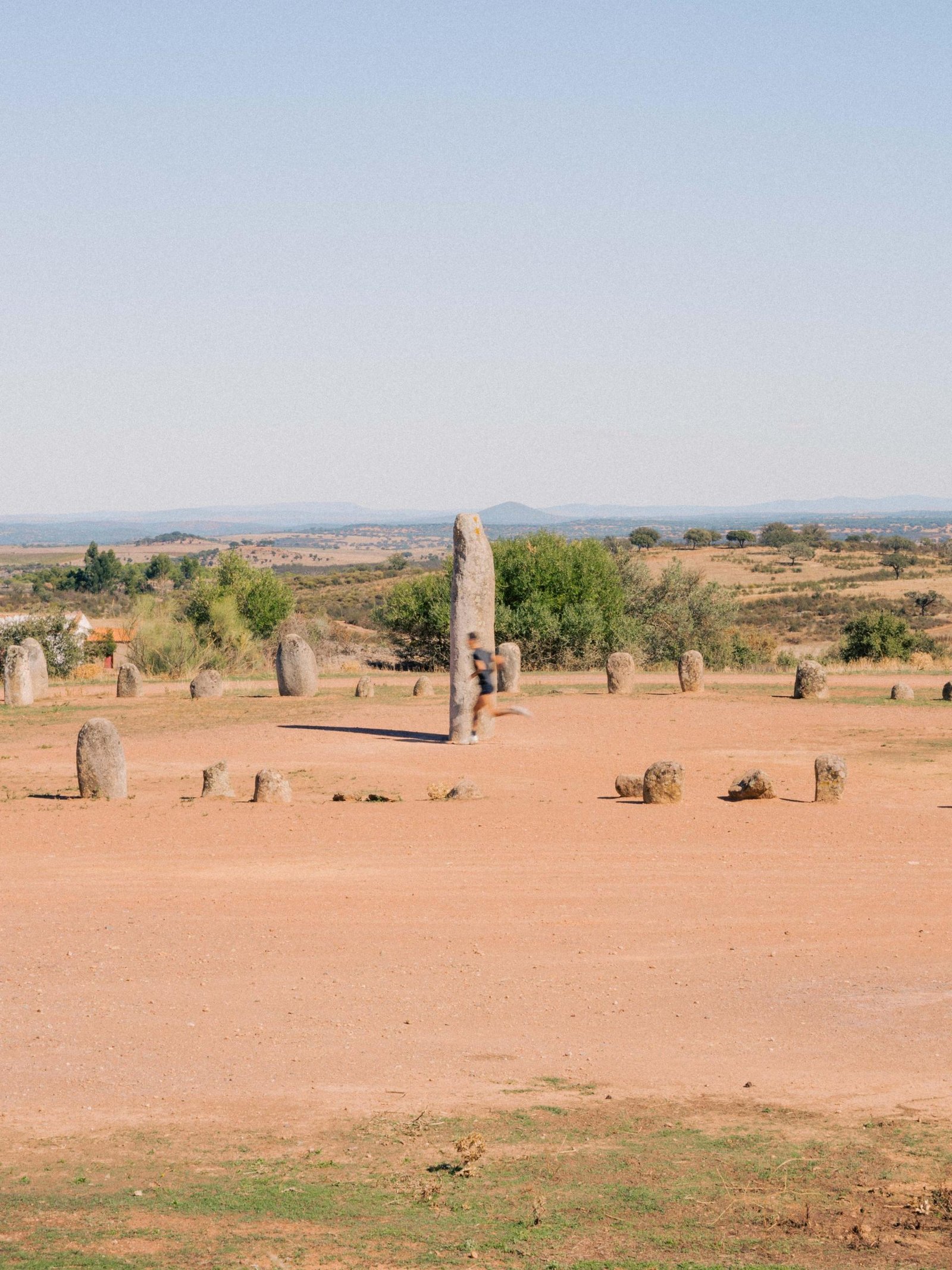 A man running from afar for Visual Instalment 12.