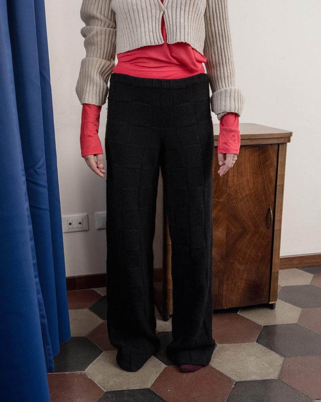 Model wearing the Baserange Konak Pants from the front.