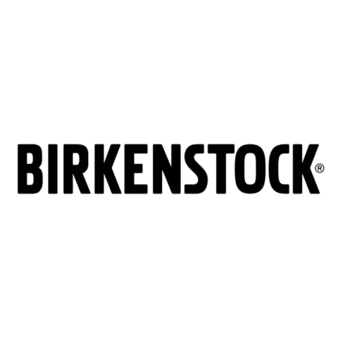 Birkenstock logo in a white background