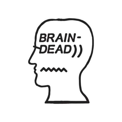 Brain Dead logo on a white background.