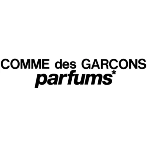 Comme des Garçons parfums logo on a white background.