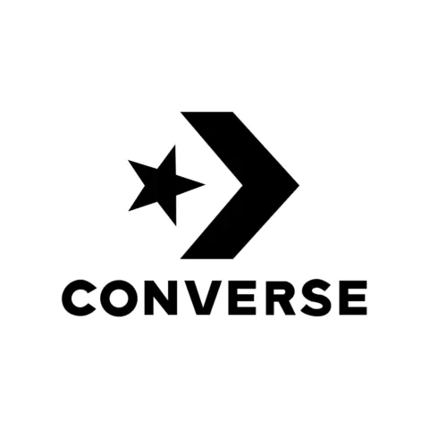 Converse logo in a white background