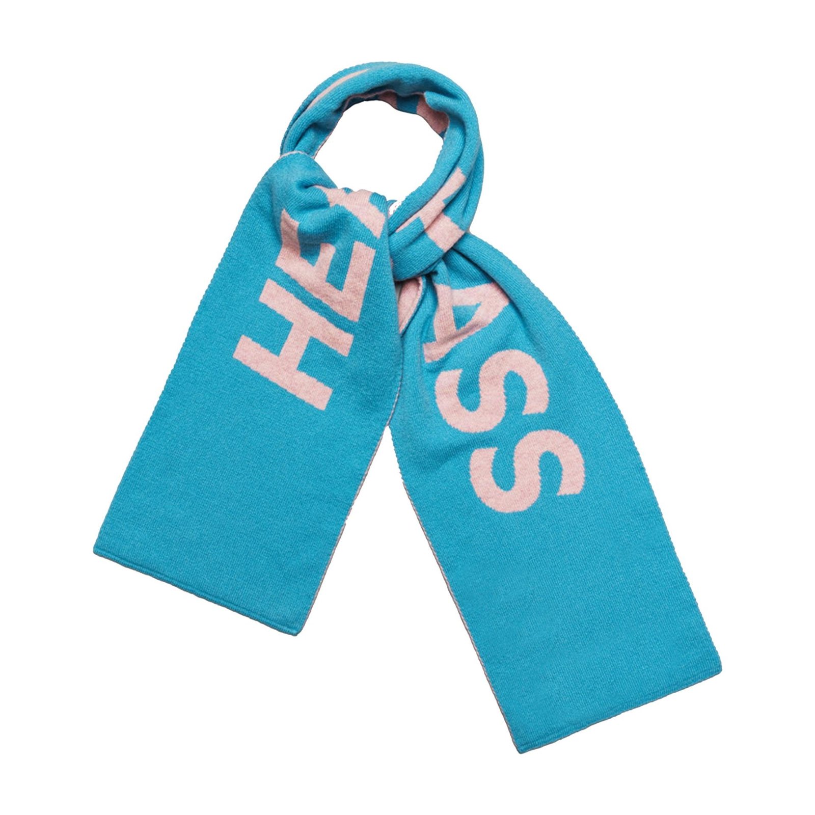 Hades Wool Heart of Glass Scarf in a knot