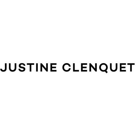 Justine Clenquet logo in a white background