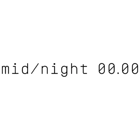 Midnight 00.00 logo on a white background