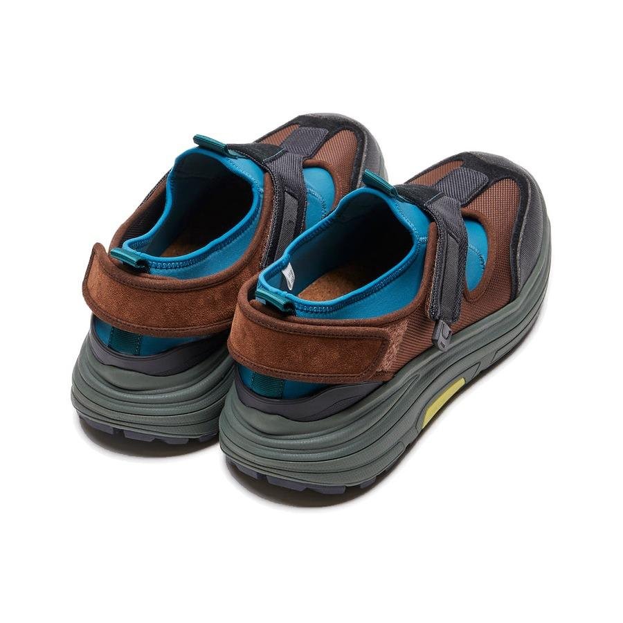 A pair of Suicoke Tred from behind