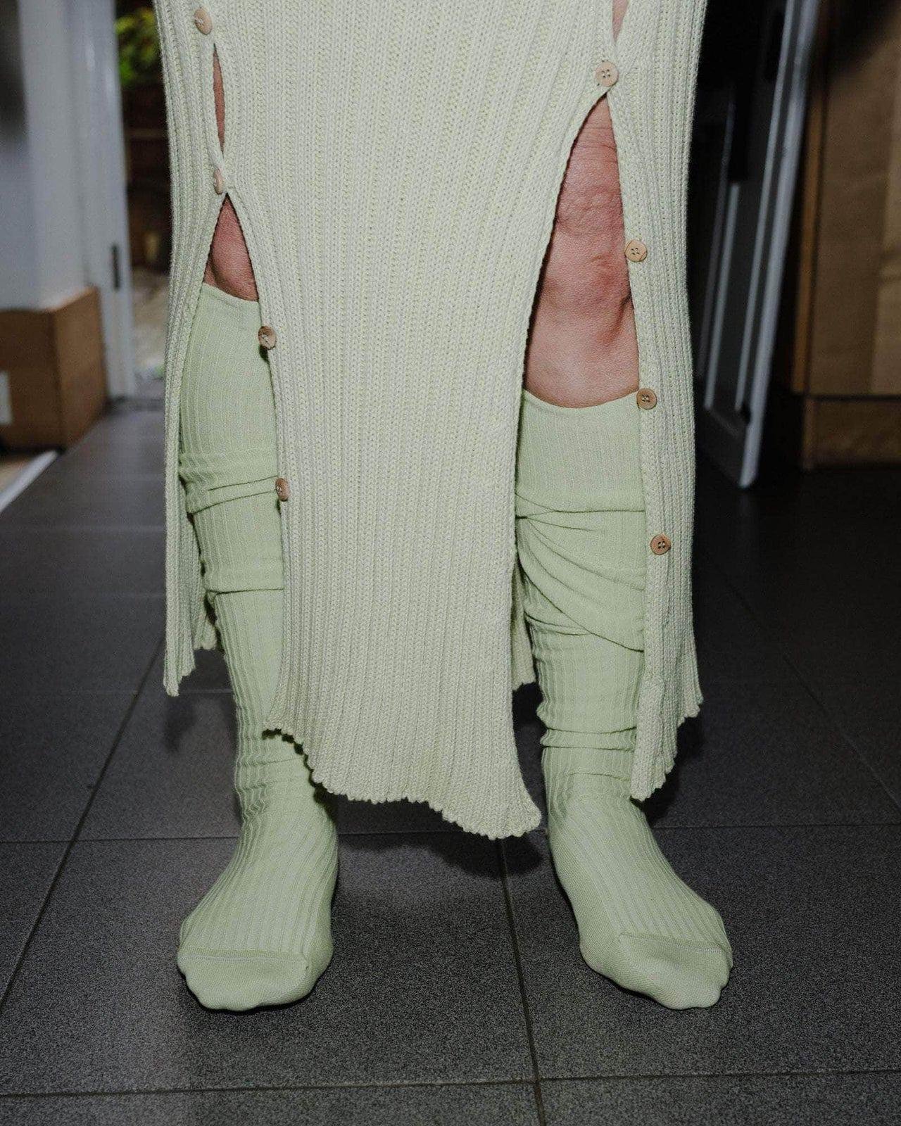 Baserange Loulou Skirt Mimosa bottom detail