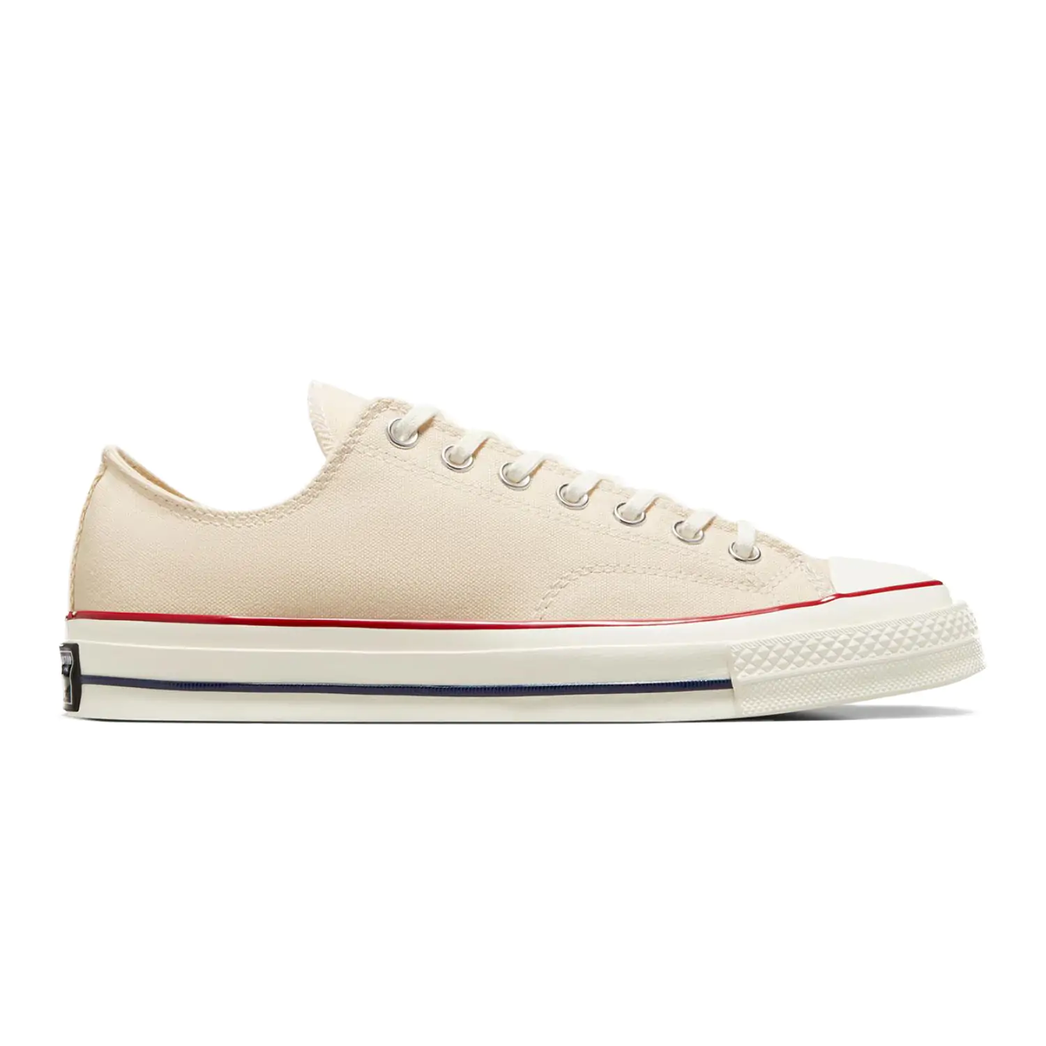 Converse Chuck 70 Low Parchment over a white background.