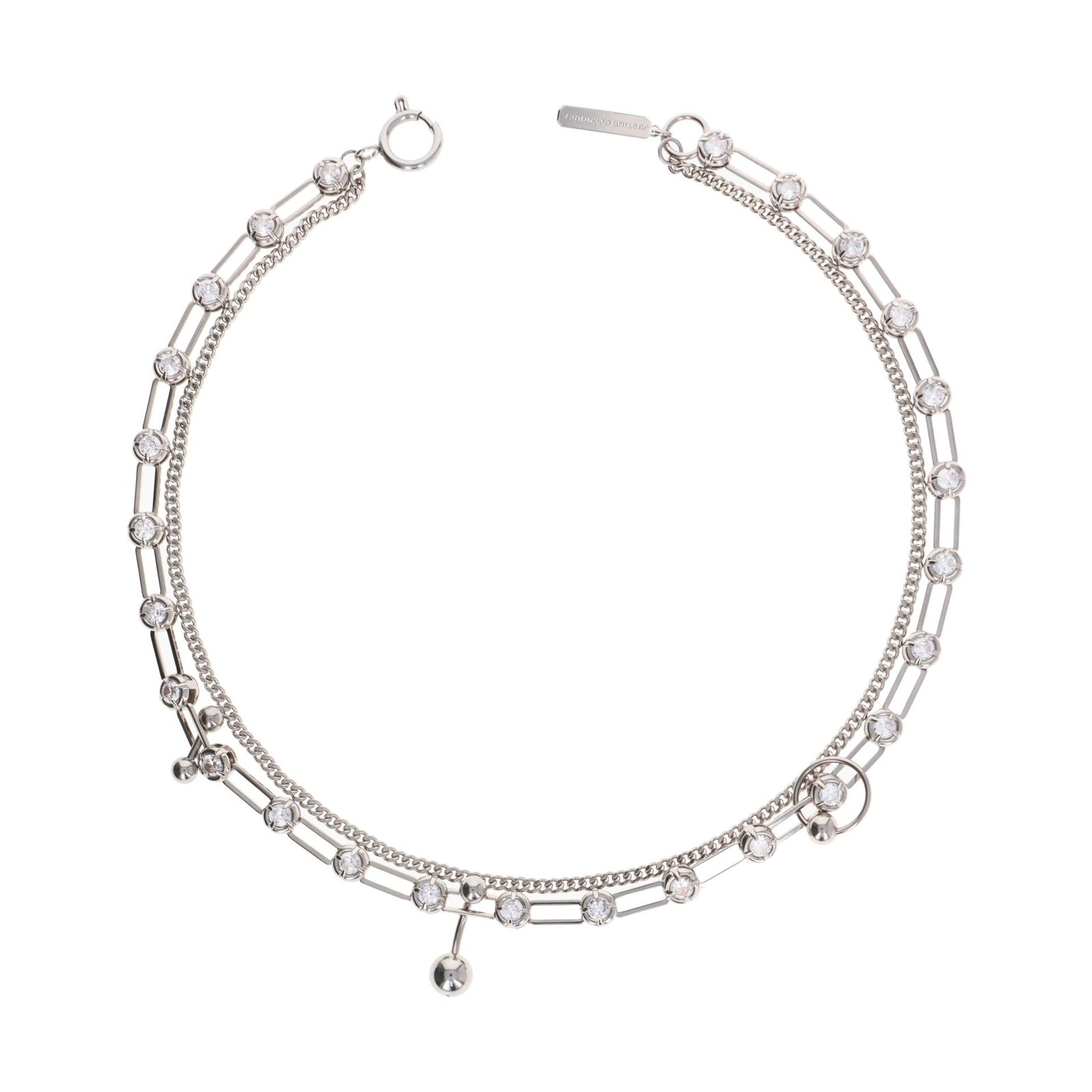 Justine Clenquet Angie Necklace on a white background.