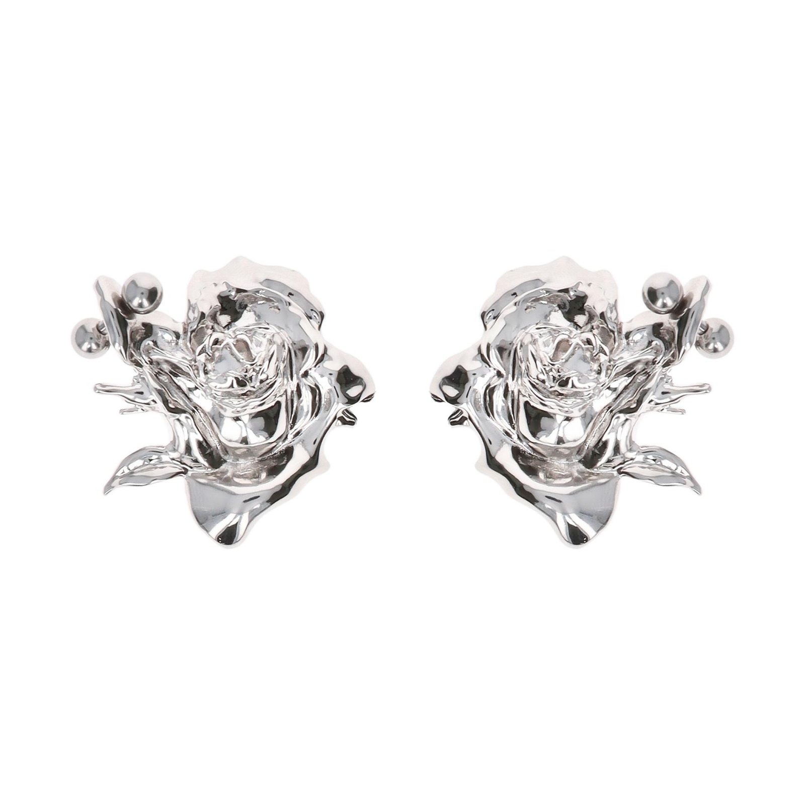 Justine Clenquet Juliet Earrings over a white background.
