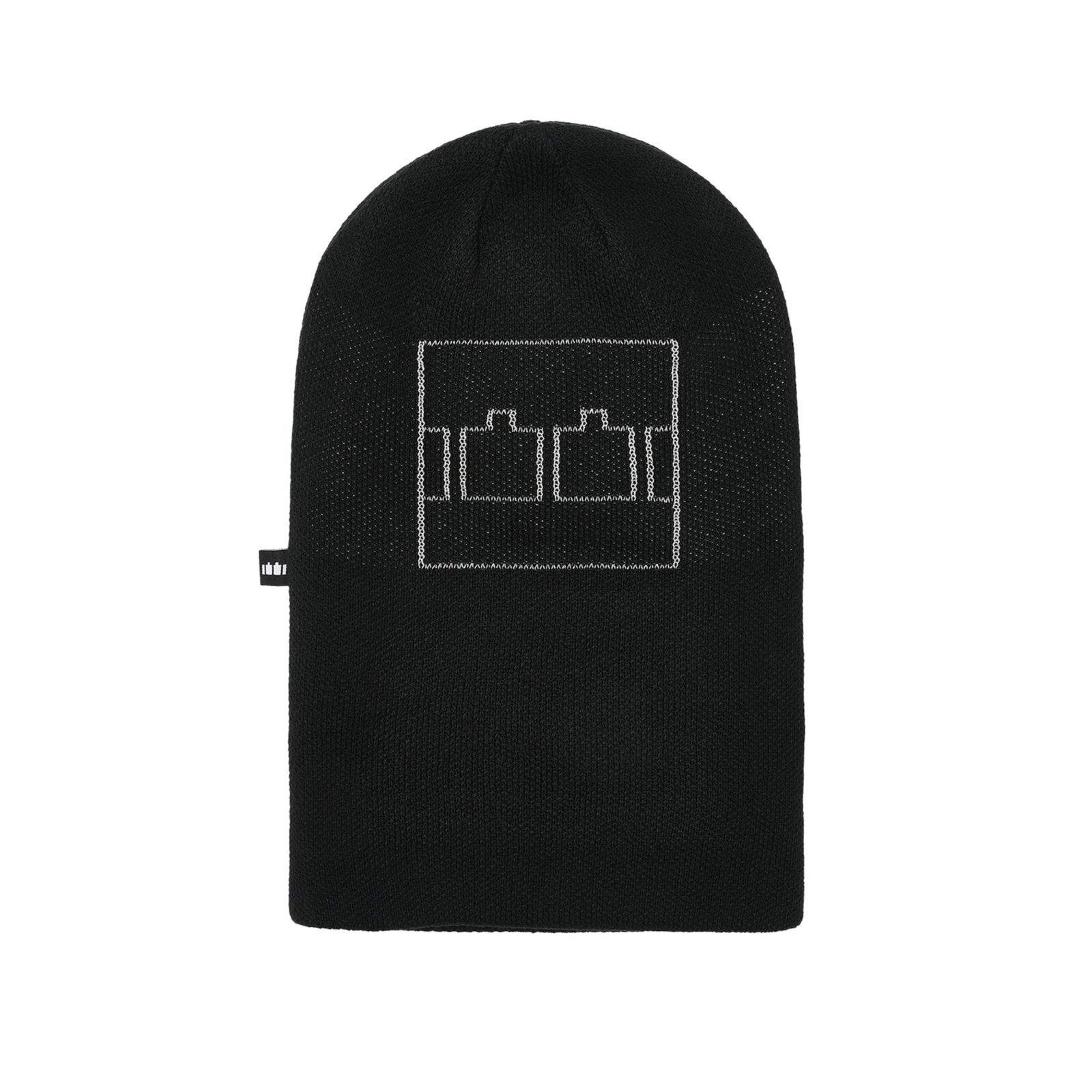 The Trilogy Tapes Balaclava Beanie in baclava mode back