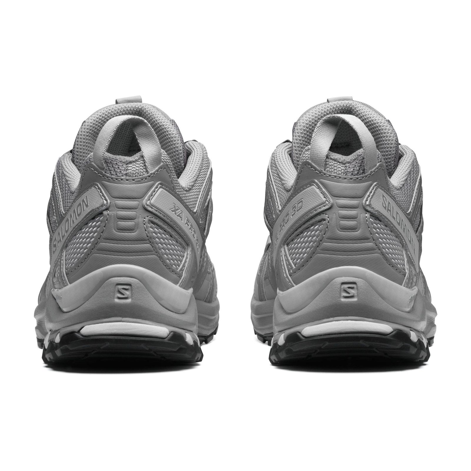 Salomon XA PRO 3D Alloy/Silver/Lunar Rock back view in a white background