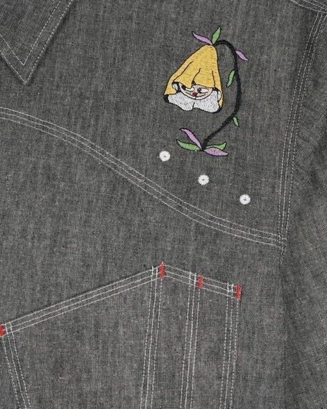 Brain Dead Garden Party Chambray Shirt detail