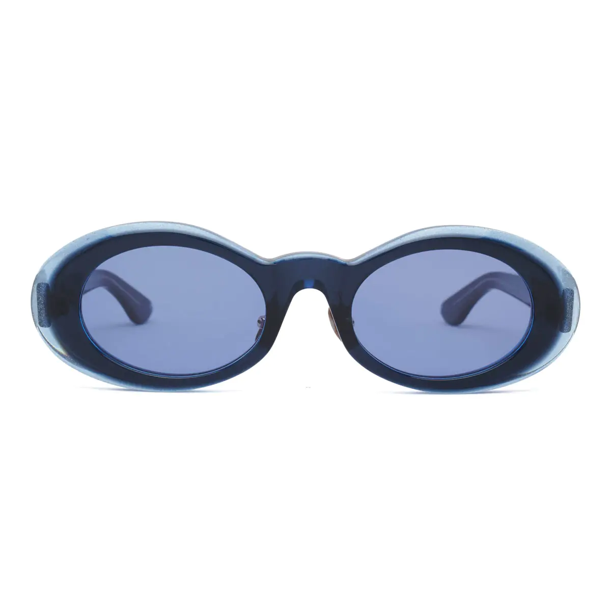 Brain Dead Oyster Sunglasses in Blue Glitter