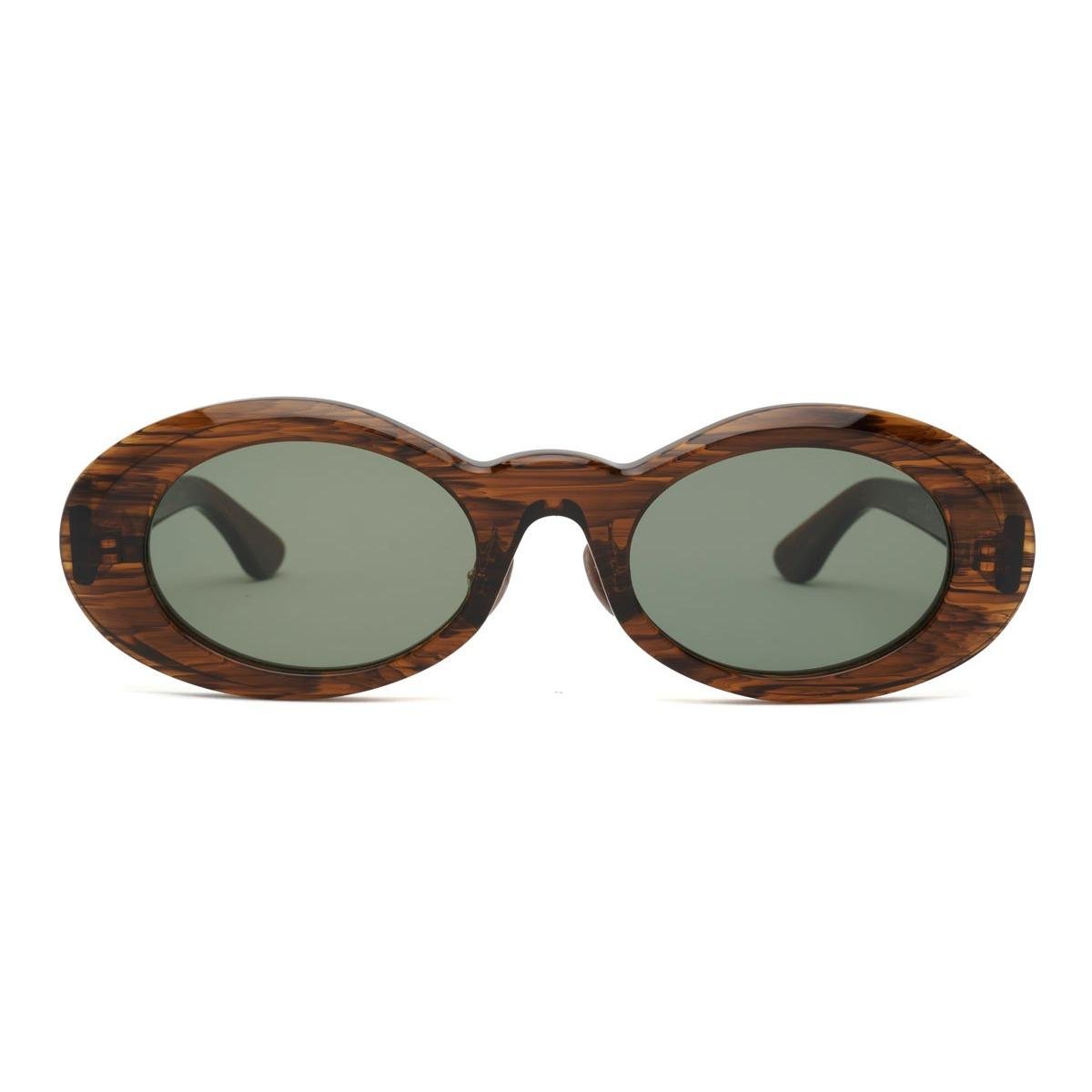 Brain Dead Oyster Sunglasses in Tortoise Smoke front