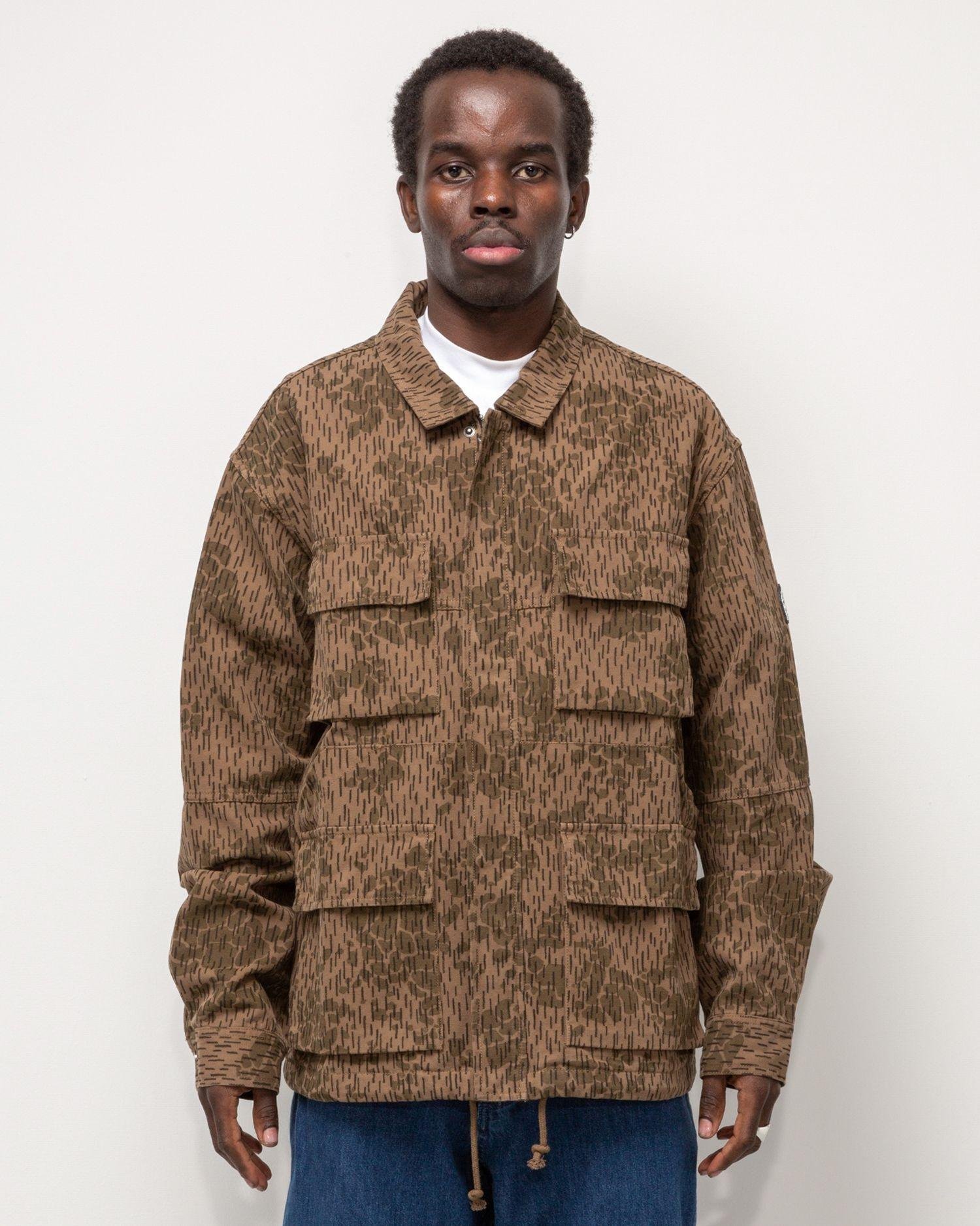 Person wearing the Heresy Drencher Jacket from the front.