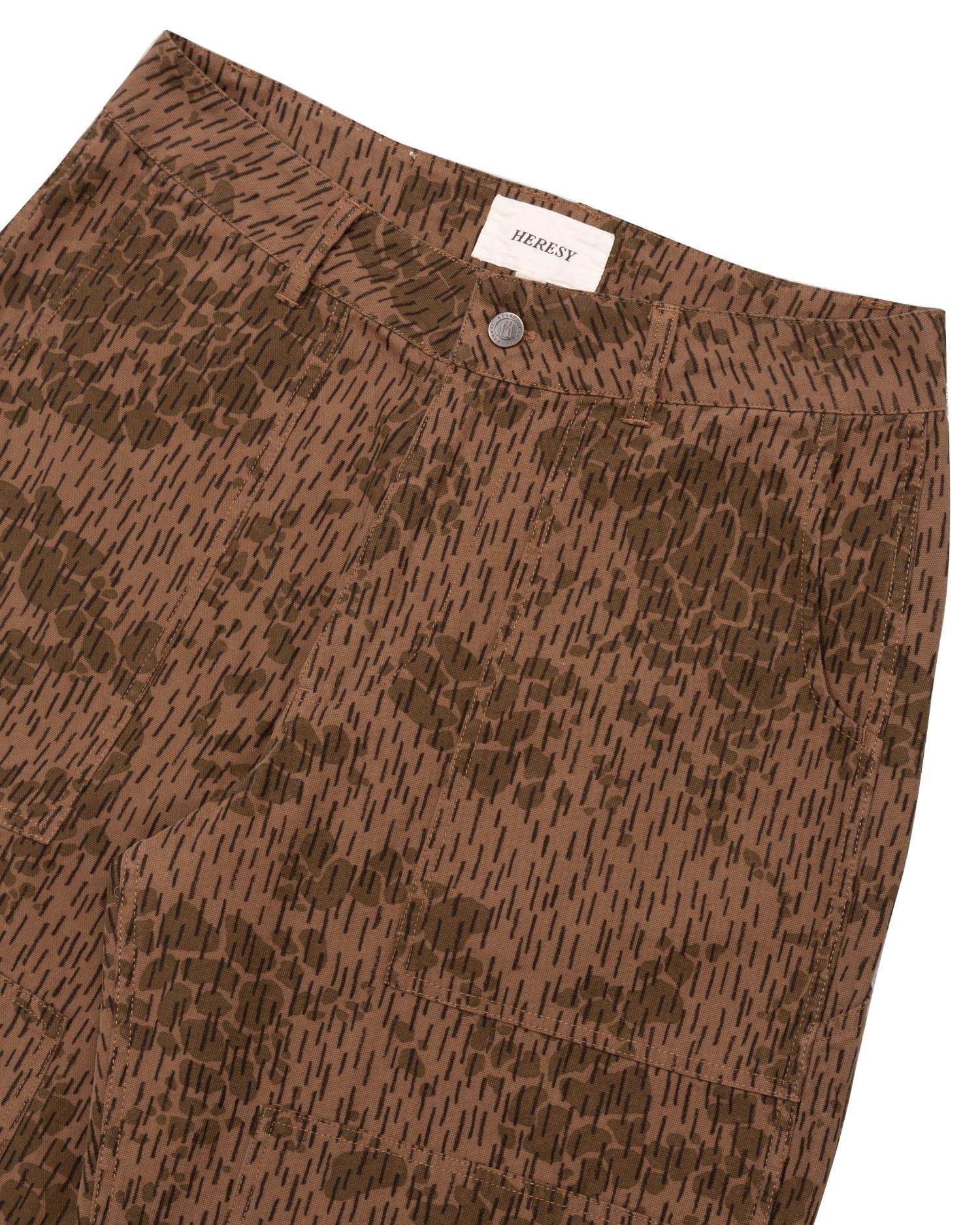 Heresy Drencher Trousers front close up.