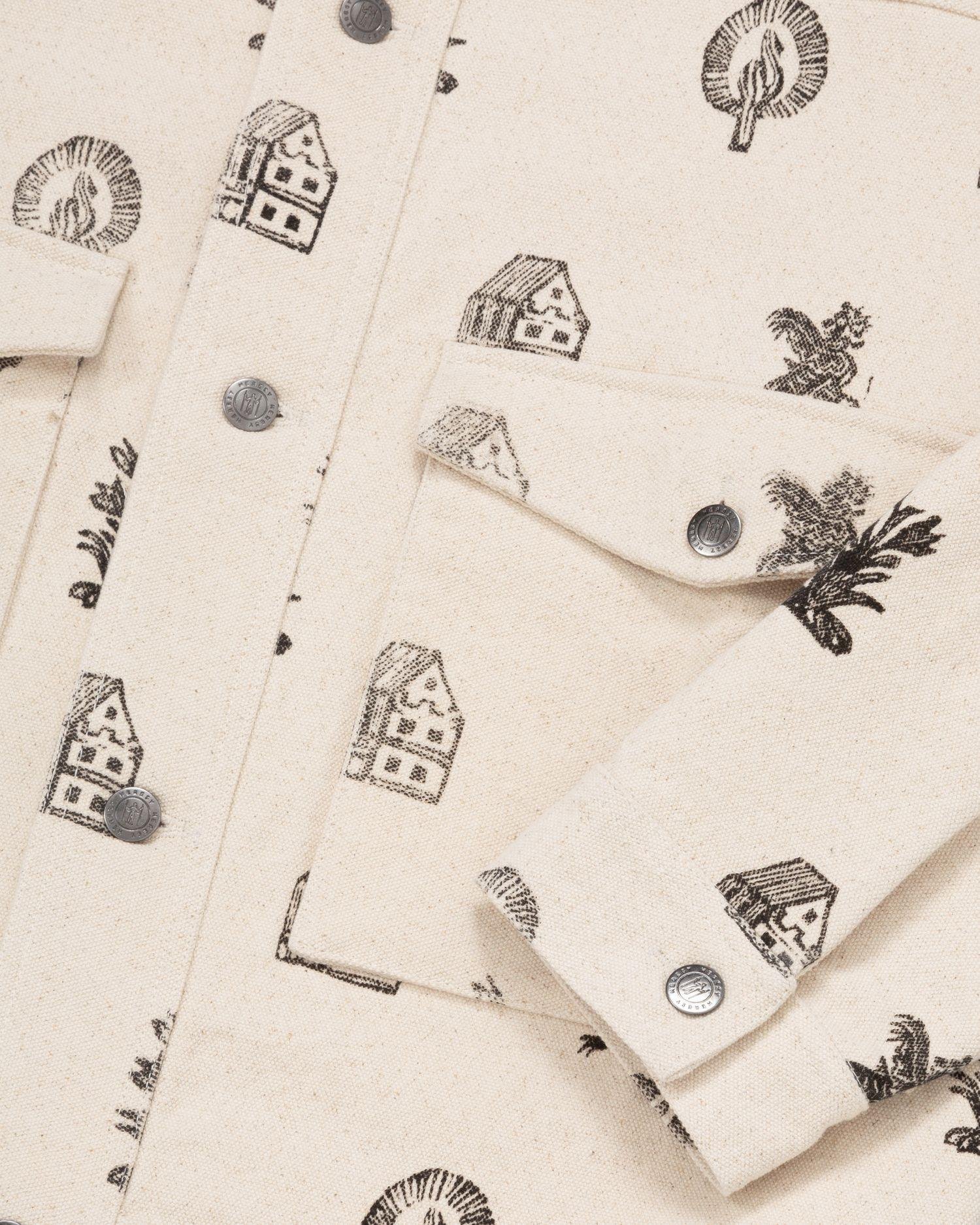 Heresy Woodcut Jacket front pocket detail.