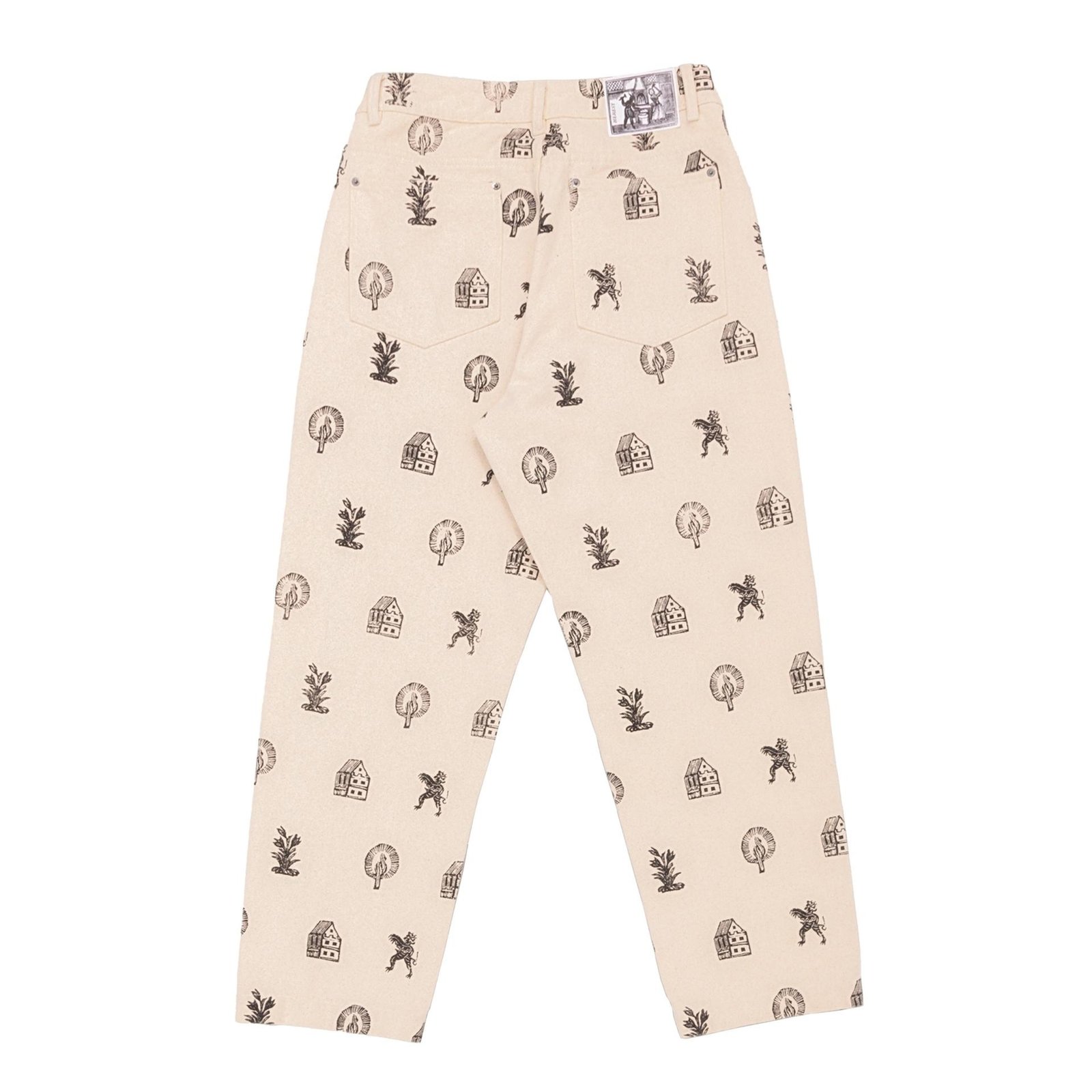 Heresy Woodcut Jeans back.