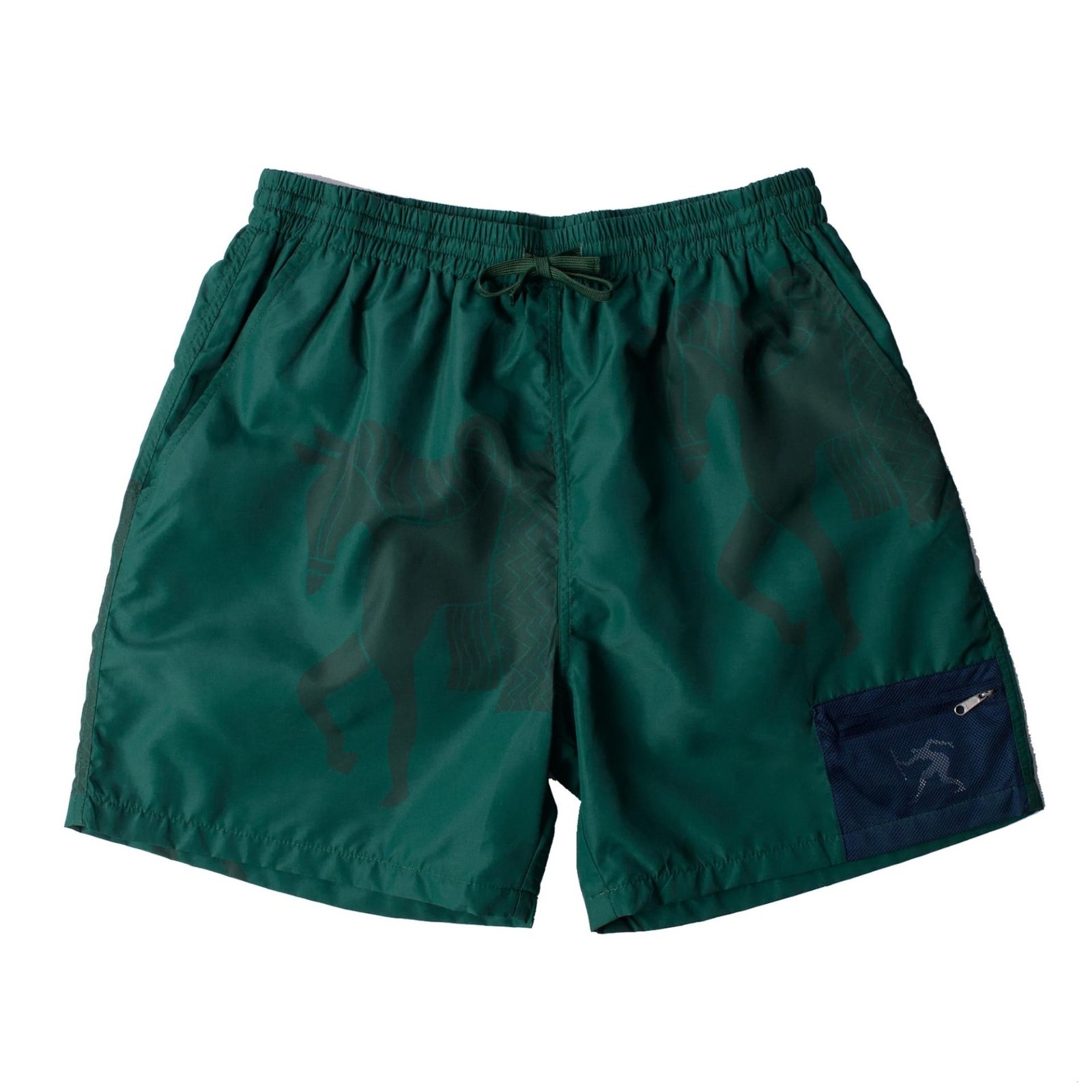 by Parra Horse Shorts in Green from the front.