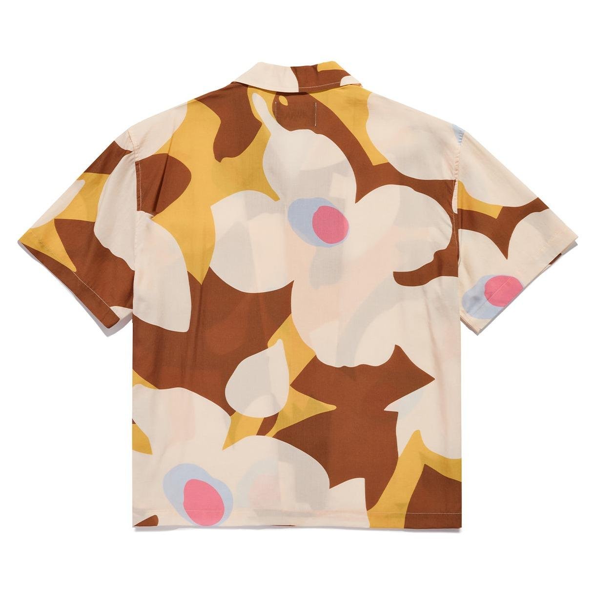Awake NY Floral Camp Shirt brown back