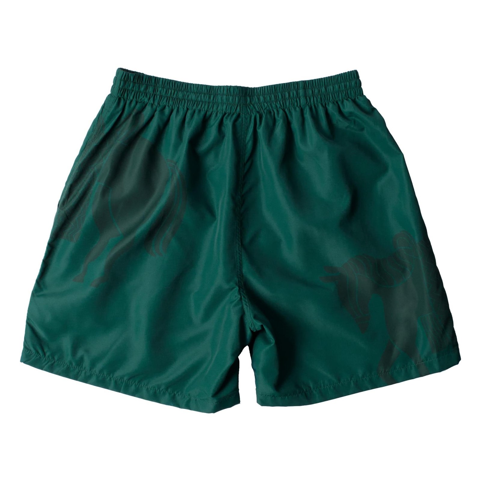 by Parra Horse Shorts in Green from the back.