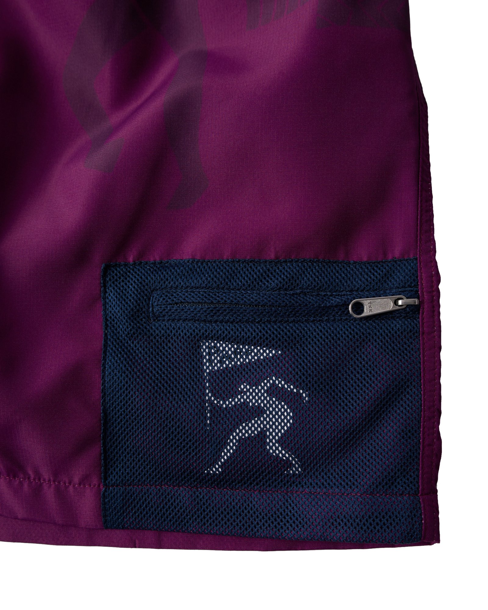 Pocket detail of the by Parra Horse Shorts.