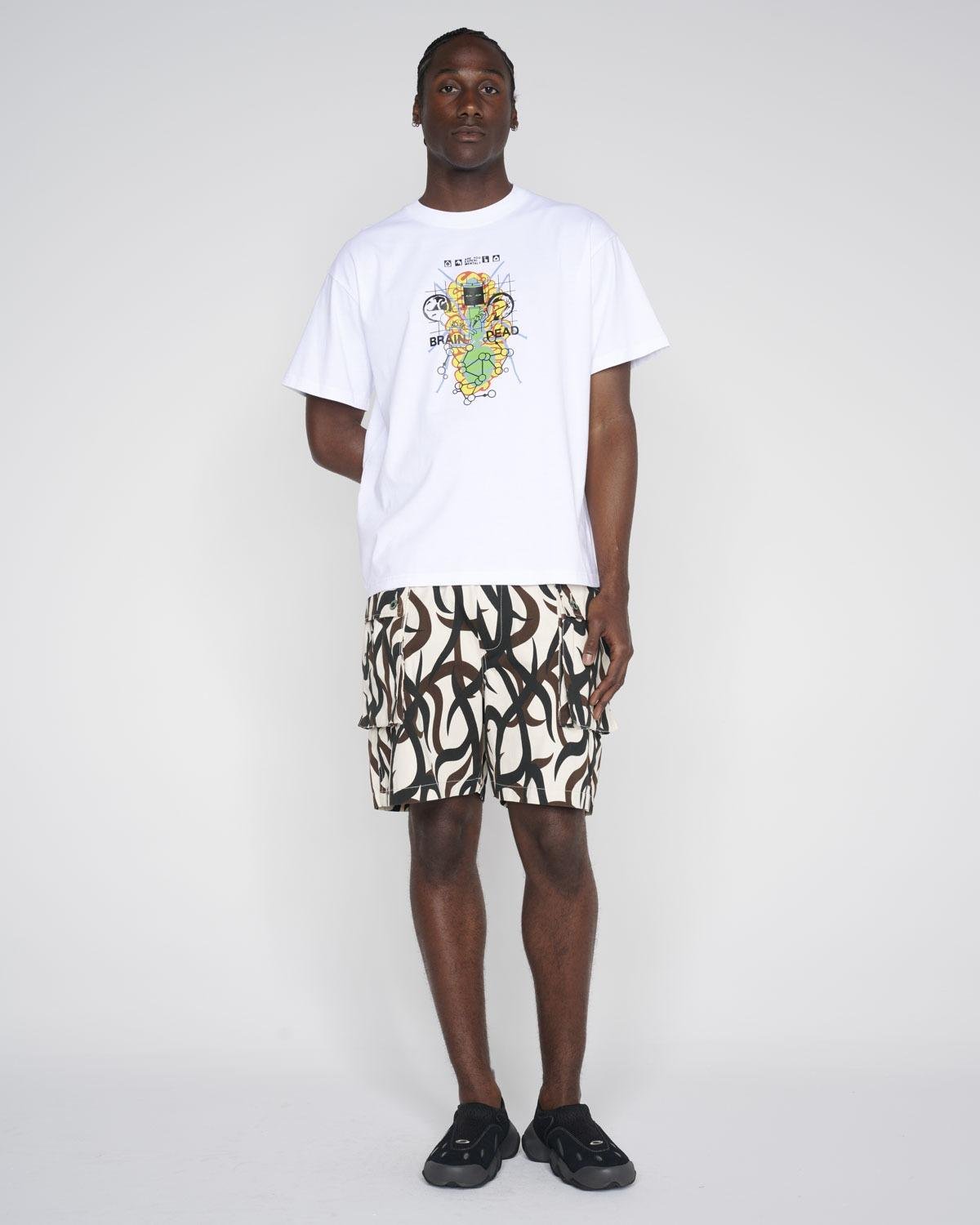 model wearing the Brain Dead All Terrain Climber Short