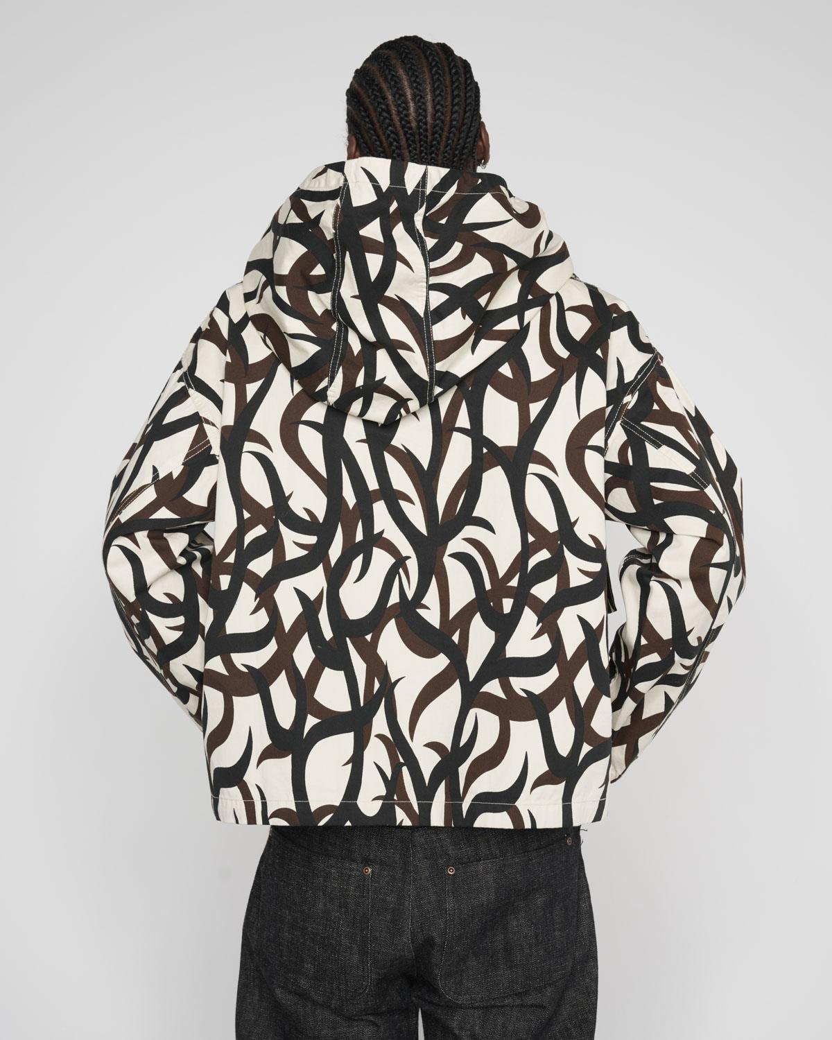 Model wearing the Brain Dead All Terrain Military Smock back