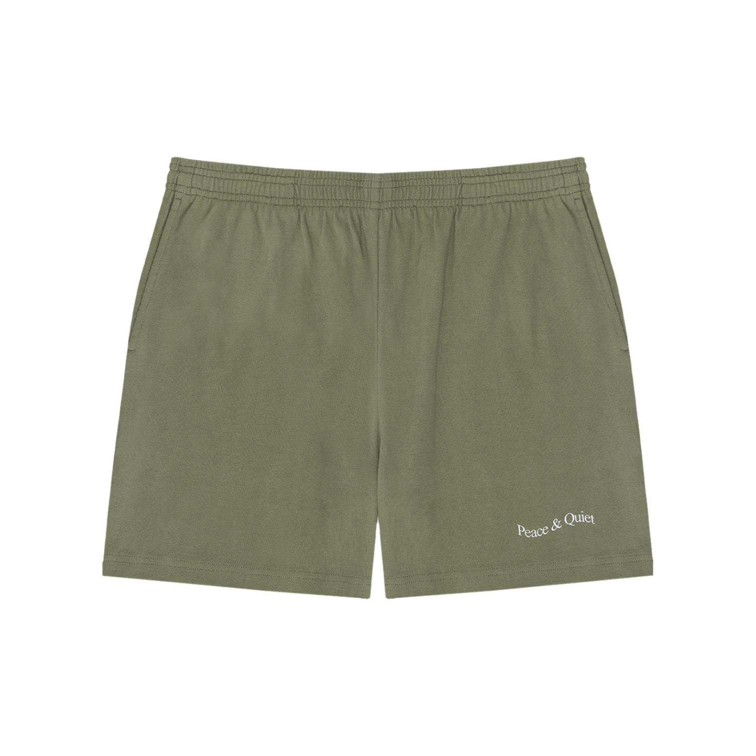 Museum of Peace & Quiet Wordmark Shorts – Olive