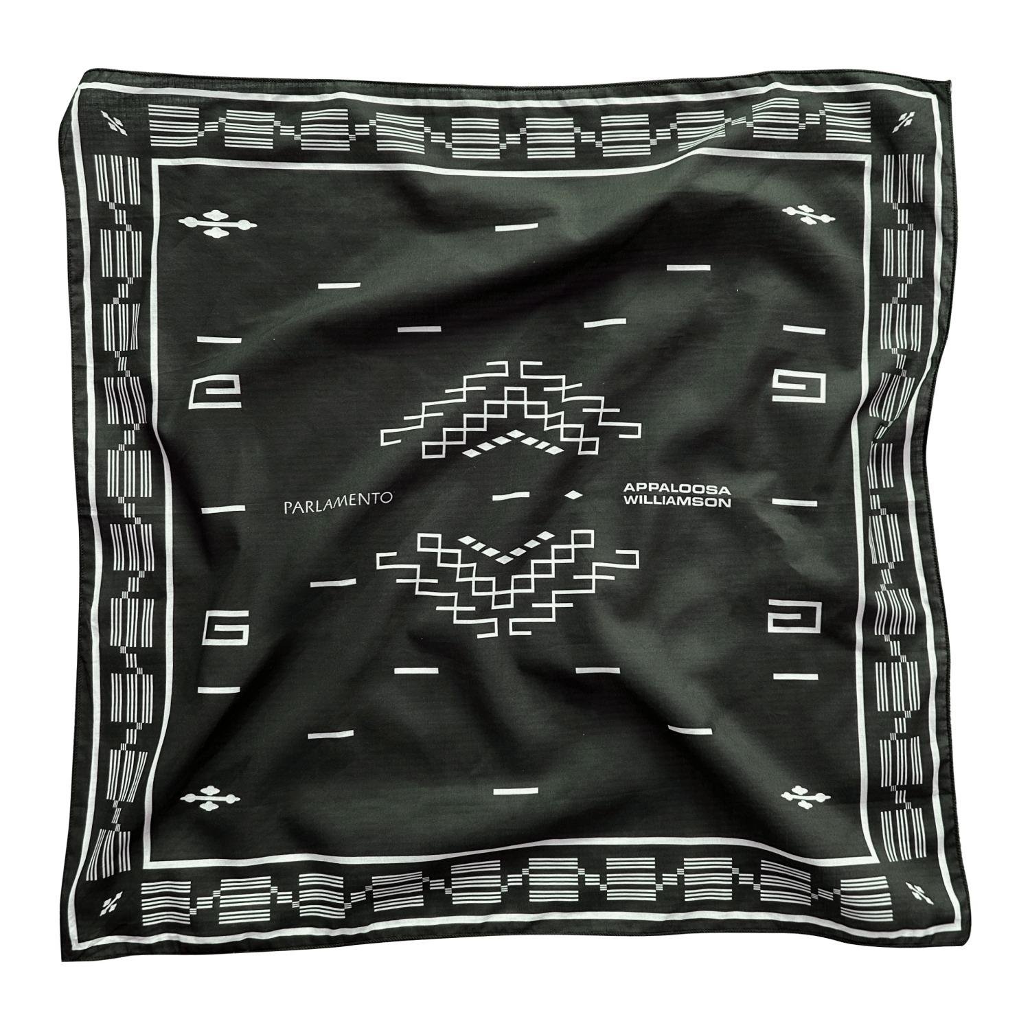 Appaloosa Williamson The Poncho Bandana in a white background.