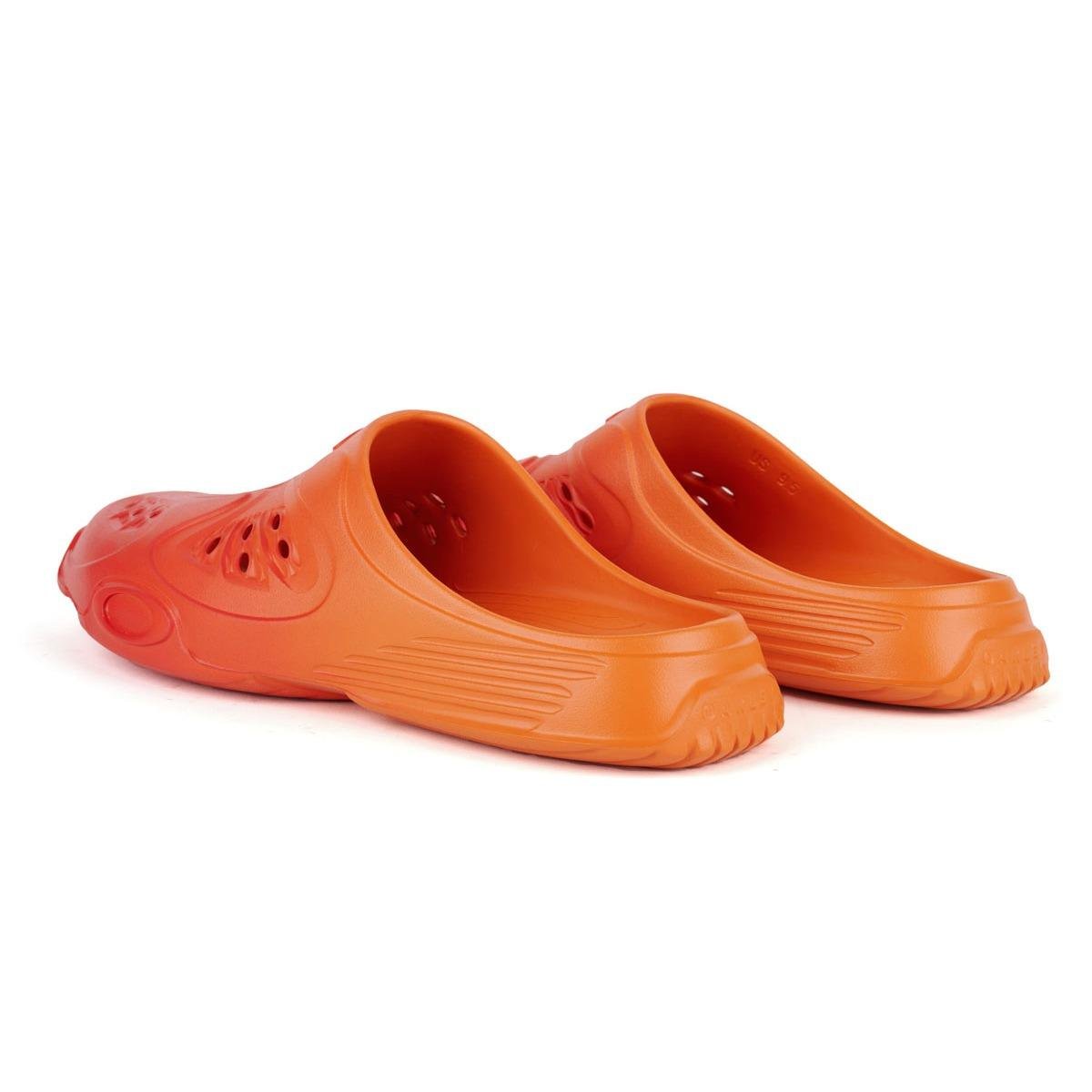 A pair of Oakley Factory Team Paguro Slides in Aurora back.