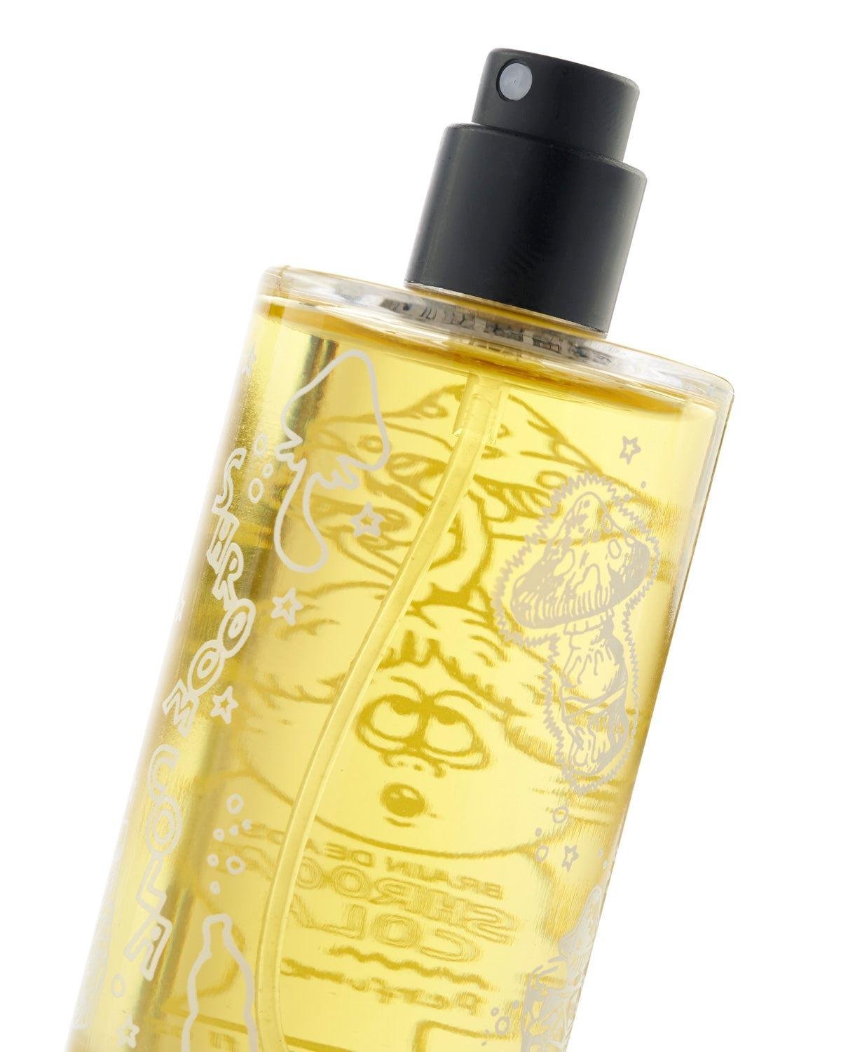 Brain Dead Shroom Cola Perfume spray detail.