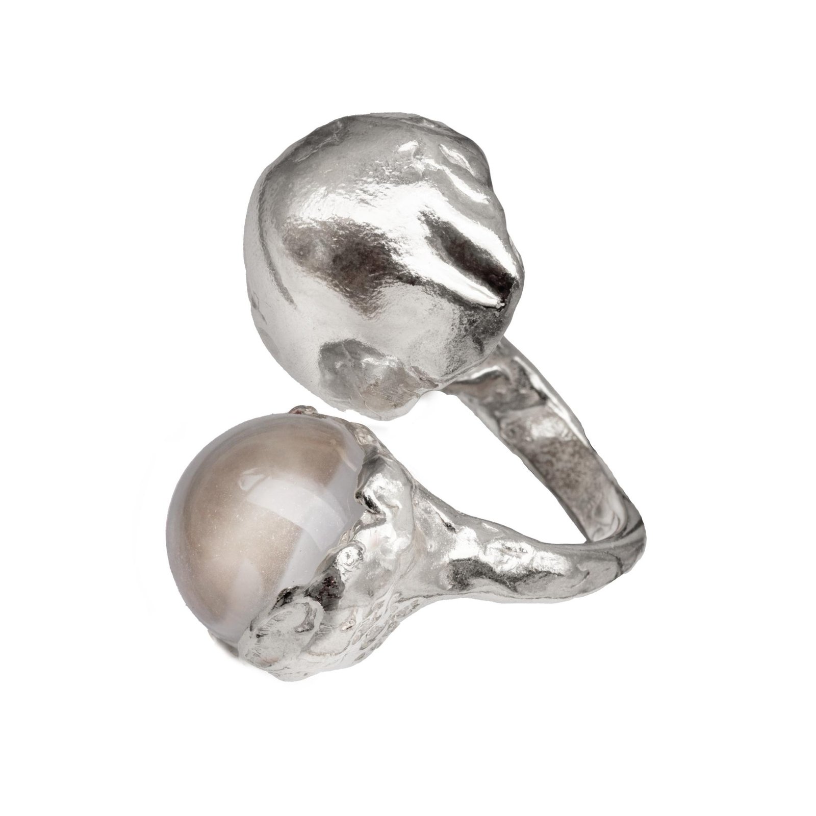 Simuero Guinda Ring Silver/Agua